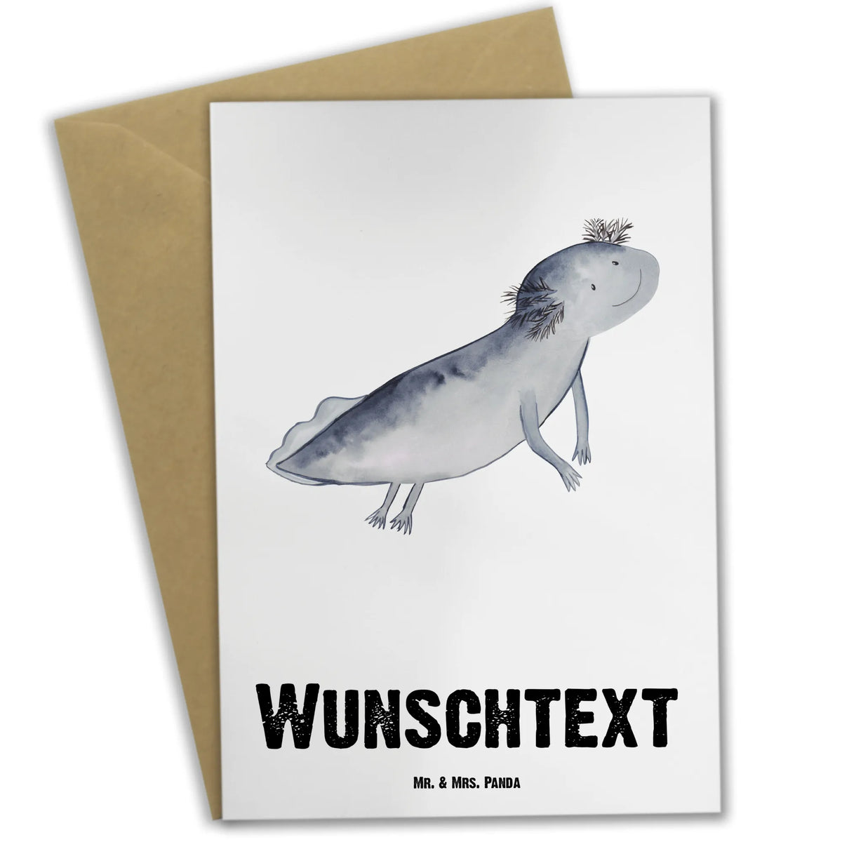 Personalised greetings card axolotl To swim Axolotl, Axelotl, marine animals, Mexican walking fish, salamander, problems, axolot, motivation, tail, problem, solutions, amphibians