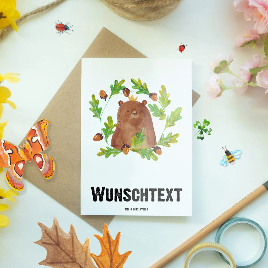 Personalisierte Grußkarte Bär König Grußkarte selber drucken, Personalisierte Karte, Personalisierte Hochzeitskarte, Grußkarten personalisiert, Personalisierte Einladungskarte, Grußkarte mit Namen, Personalisierte Grußkarte, Personalisierte Glückwunschkarte, Personalisiertere Klappkarte, Grußkarte selbst gestalten, Grußkarte mit persönlichen Nachrichten, Personalisierte Geburtstagskarte, Grußkarte als Geldgeschenk, Bär, Teddy, Teddybär, Vatertag, bester Papa, Papa Bär, Papi, Papa, bester Vater, Vater, Dad, weltbester Papa, Daddy