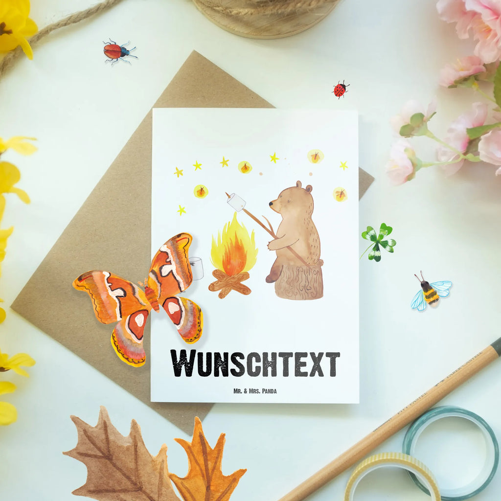 Personalisierte Grußkarte Bär & Marienkäfer Lagerfeuer Grußkarte als Geldgeschenk, Personalisierte Hochzeitskarte, Personalisierte Glückwunschkarte, Personalisierte Einladungskarte, Personalisiertere Klappkarte, Grußkarte mit Persönlichen Nachrichten, Personalisierte Grußkarte, Grußkarte mit Namen, Grußkarten Personalisiert, Personalisierte Geburtstagskarte, Grußkarte Selber Drucken, Personalisierte Postkarte, Grußkarte Selbst Gestalten, Personalisierte Karte, Teddy, Bär, Teddybär, Lagerfeuer