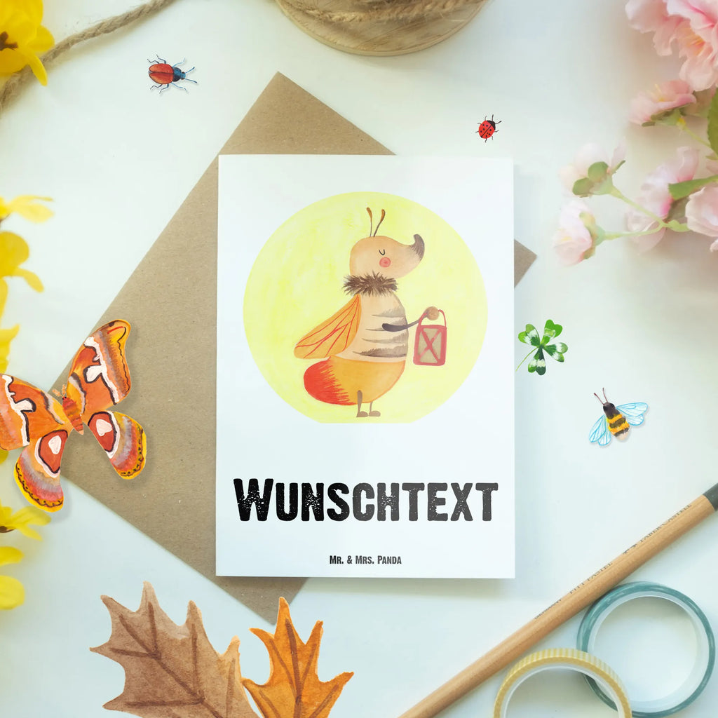 Personalised greetings card Firefly small animals, cute, funny, cute animal motives, hand drawn, small world, funny sayings, good mood, happy, gifts, gift ideas, special gifts, animal lover, card, love saying, butterfly, glowworm, marriage proposal, love, engagement, proof of love, anniversary, glow, favourite person, magic