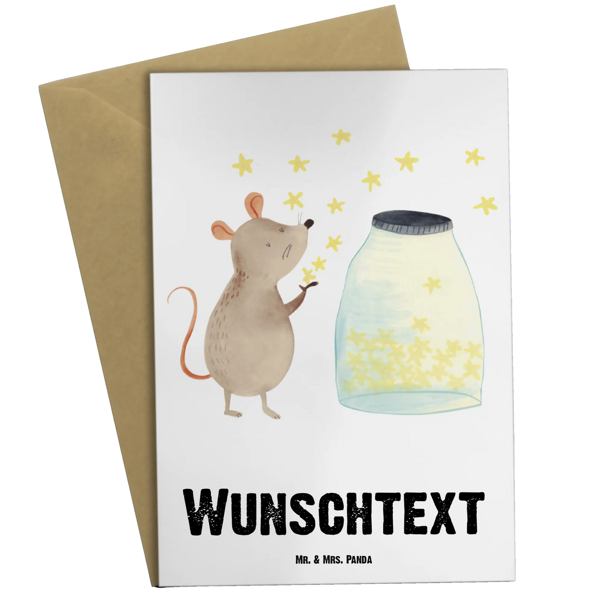 Personalised greetings card Mouse Stars small animals, cute, funny, cute animal motives, hand drawn, small world, funny sayings, good mood, happy, gifts, gift ideas, special gifts, animal lover, card, birthday, dreams, wish, birth, hope, stars, Mouse, baptism gift, child, child birthday, baptism, pregnancy, first child