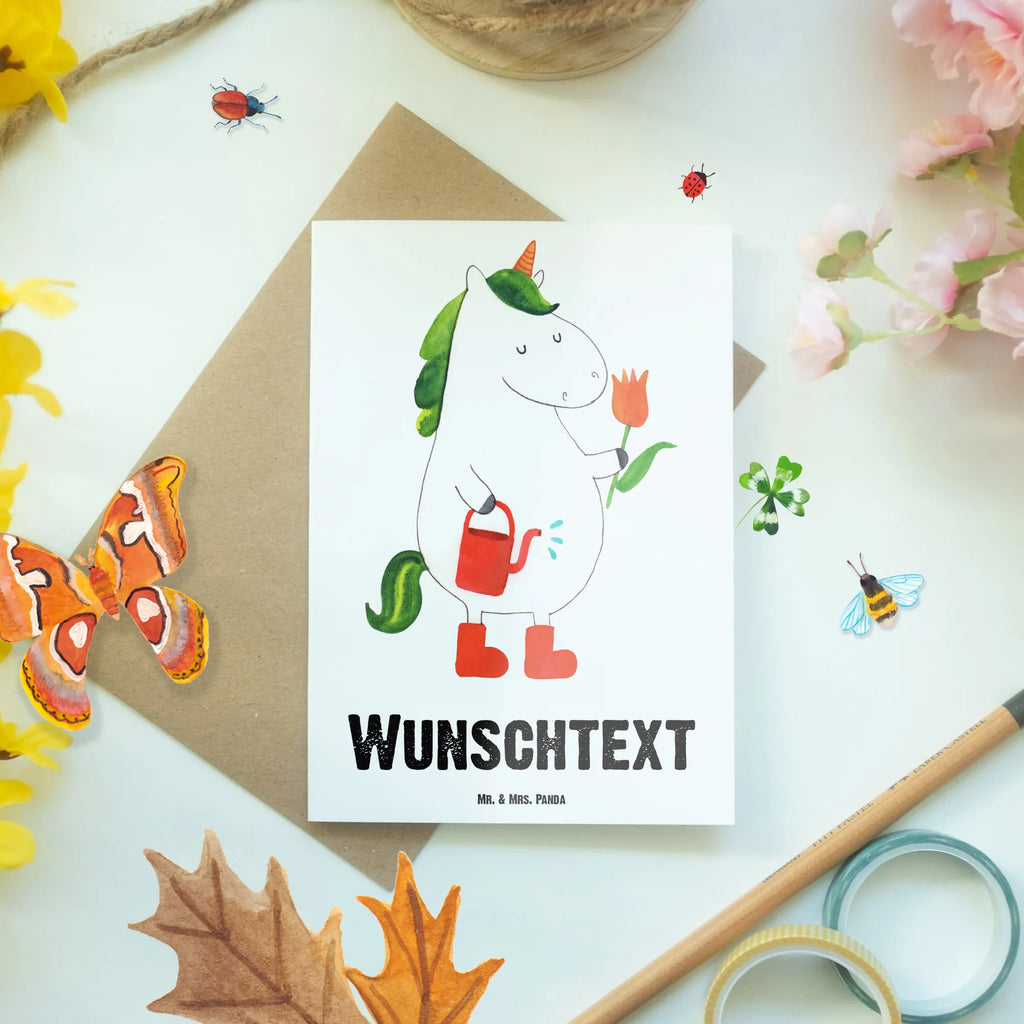 Personalisierte Grußkarte Einhorn Gärtner Personalisierte Glückwunschkarte, Personalisierte Postkarte, Personalisiertere Klappkarte, Personalisierte Einladungskarte, Grußkarte Selbst Gestalten, Personalisierte Karte, Personalisierte Grußkarte, Grußkarte als Geldgeschenk, Grußkarte Selber Drucken, Personalisierte Hochzeitskarte, Personalisierte Geburtstagskarte, Grußkarten Personalisiert, Grußkarte mit Persönlichen Nachrichten, Grußkarte mit Namen, Unicorn, Einhorn, Einhörner, Einhorn Deko, Lebenslust, Freundin, Garten, Stiefel, Blume, Luftballon, Gießkanne, Giesskanne, Freude