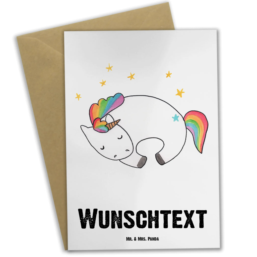 Personalised greetings card unicorn Night unicorn, unicorns, dream, fun, people, Unicorn saying, girlfriend, present girlfriend, gift, funny saying, reality, Unicorn, calm