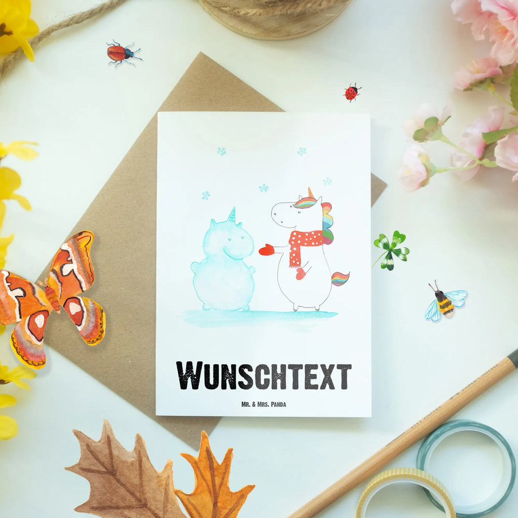 Personalisierte Grußkarte Einhorn Schneemann Personalisierte Geburtstagskarte, Personalisierte Grußkarte, Grußkarte Selbst Gestalten, Grußkarte mit Namen, Grußkarten Personalisiert, Personalisierte Hochzeitskarte, Personalisierte Karte, Personalisierte Einladungskarte, Grußkarte Selber Drucken, Grußkarte als Geldgeschenk, Grußkarte mit Persönlichen Nachrichten, Personalisierte Glückwunschkarte, Personalisierte Postkarte, Personalisiertere Klappkarte, Unicorn, Einhorn, Einhörner, Einhorn Deko, Schneemann, Winter, Mütze, X-Mas, Schnee, Kuchen, kalt, Weihnachten, Handschuhe