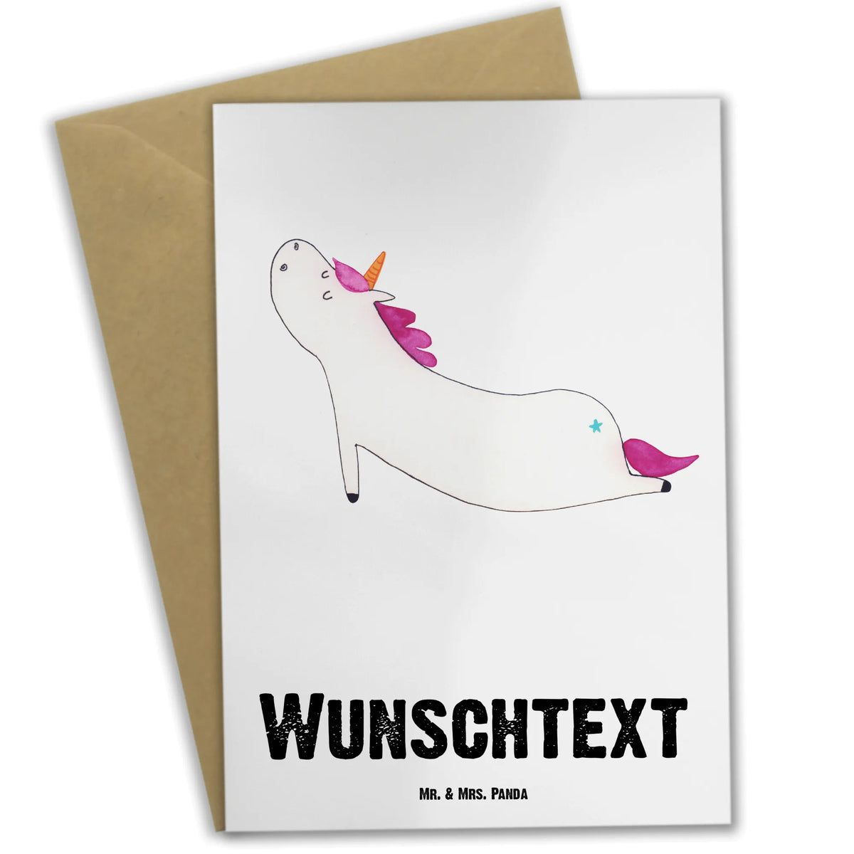 Personalised greetings card unicorn yoga unicorn, unicorns, mindfulness, Unicorn, funny, present, Namaste, gift, yoga, relaxation, sweet, sports