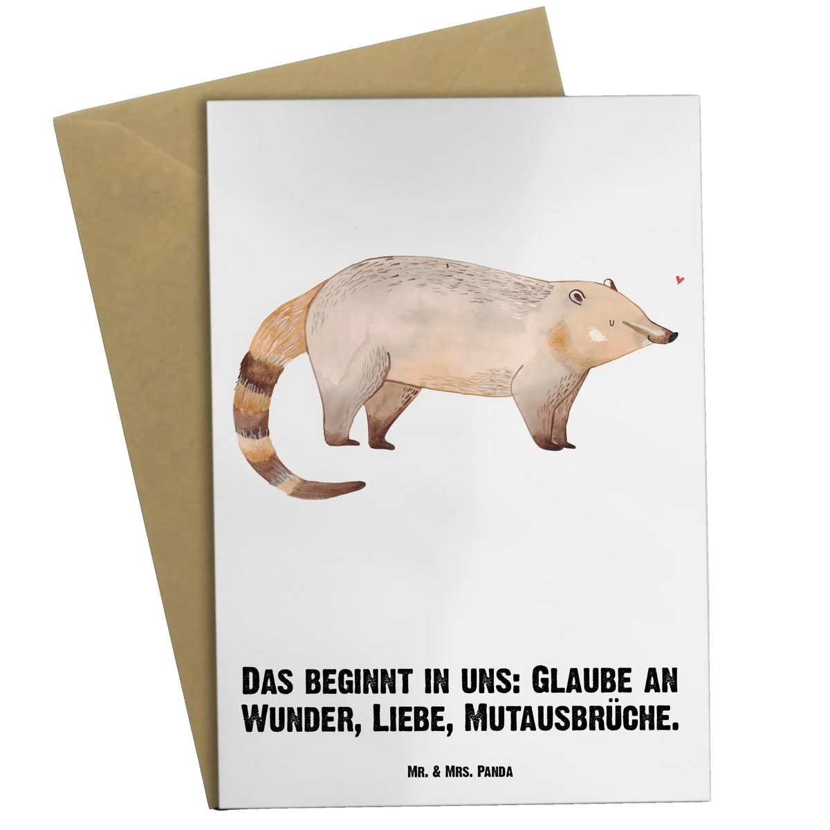 Personalisierte Grußkarte Nasenbaer Grußkarten Personalisiert, Personalisierte Grußkarte, grußkarte personalisiert, individuelle grußkarte, Personalisierte Karte, Grußkarte personalisierbar, Personalisierte Klappkarte, Lustige Sprüche, Tiere, Tiermotive, Gute Laune, Rüsselbär, Bär, Nasenbären, Nasenbär