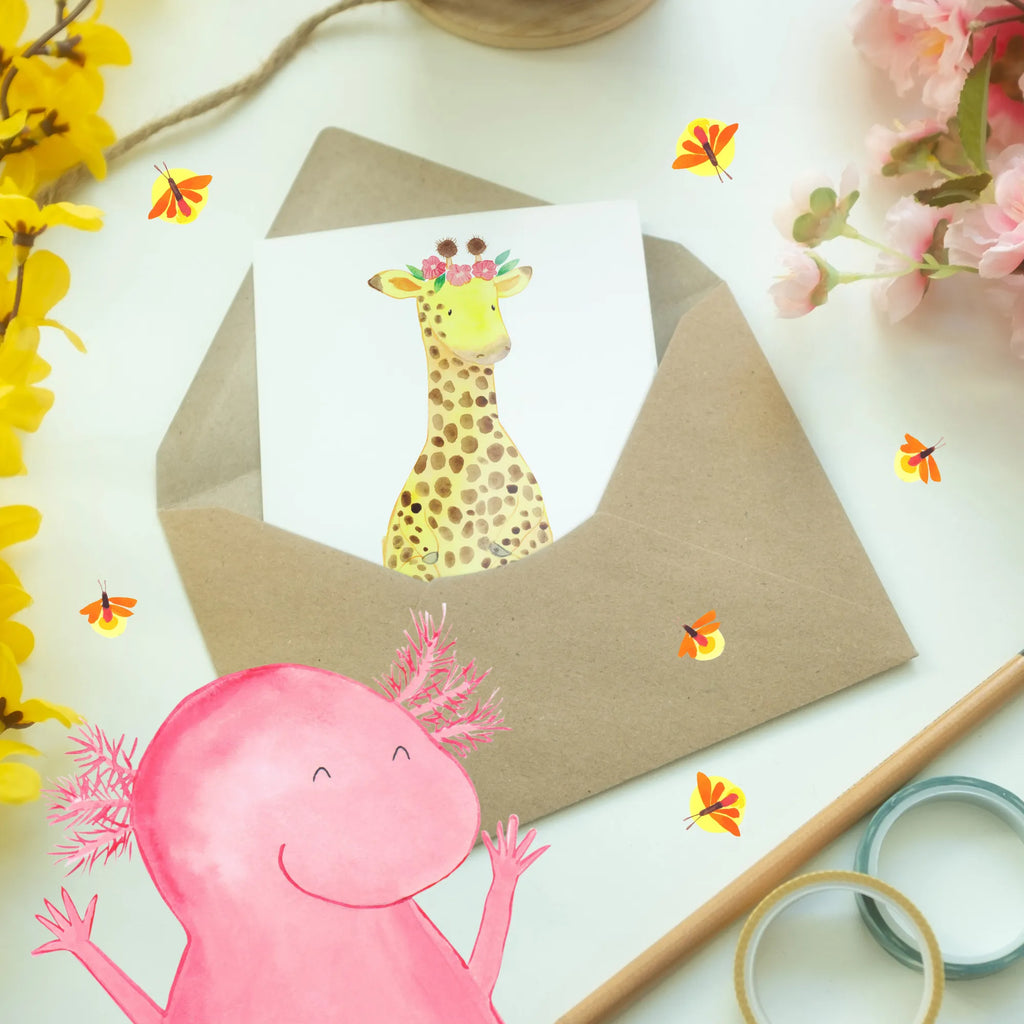 Personalisierte Grußkarte Giraffe Blumenkranz Grußkarte mit Namen, Grußkarte Selber Drucken, Grußkarte Selbst Gestalten, Grußkarten Personalisiert, Personalisierte Postkarte, Grußkarte mit Persönlichen Nachrichten, Personalisiertere Klappkarte, Grußkarte als Geldgeschenk, Personalisierte Karte, Personalisierte Einladungskarte, Personalisierte Glückwunschkarte, Personalisierte Grußkarte, Personalisierte Geburtstagskarte, Personalisierte Hochzeitskarte, Afrika, Wildtiere, Giraffe, Blumenkranz, Freundin, Selbstliebe, Abenteurer