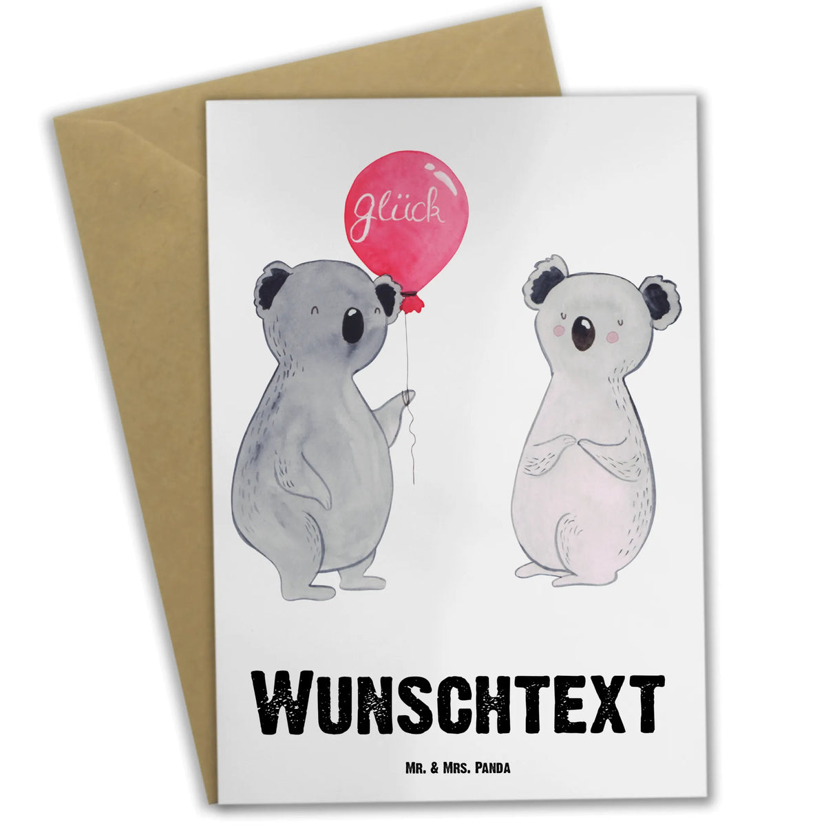 Personalised greetings card Koala bear balloon Koala, present, balloon, party, birthday, koala