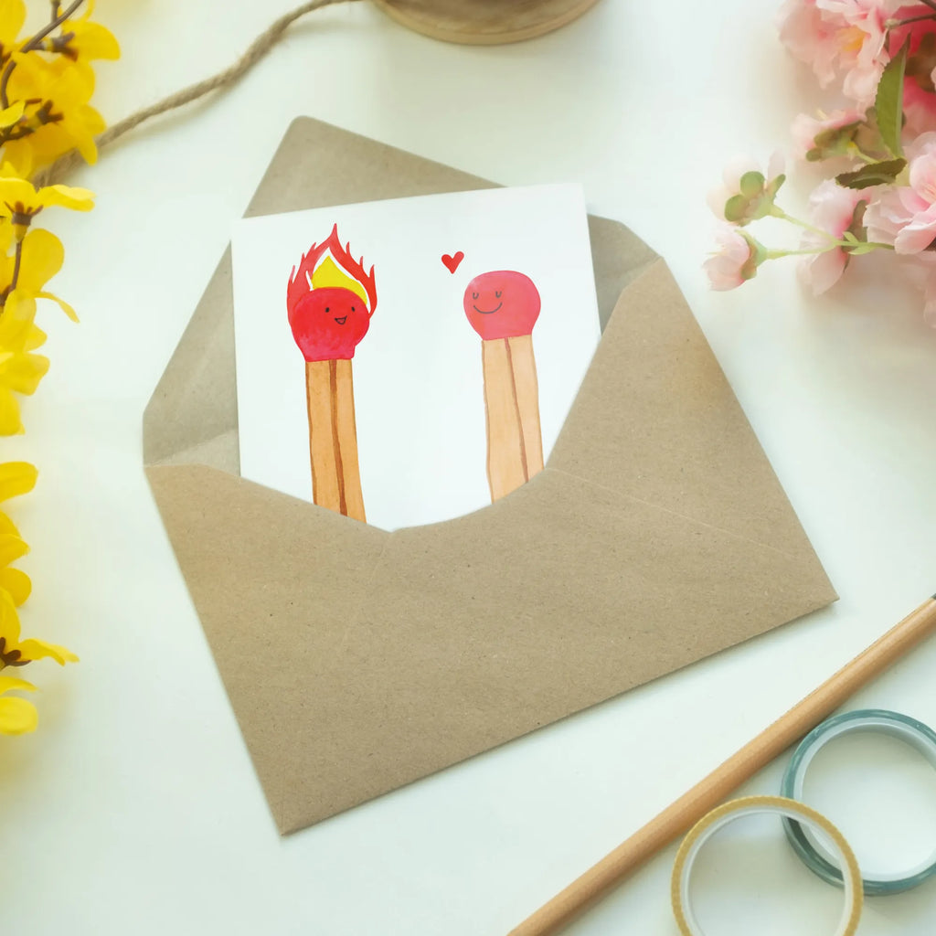 Personalised greetings card Matches Love, Loving, Two, Together, Marriage, Engagement, Proposal of marriage, Love gift, gift for her, gift for him, anniversary gift