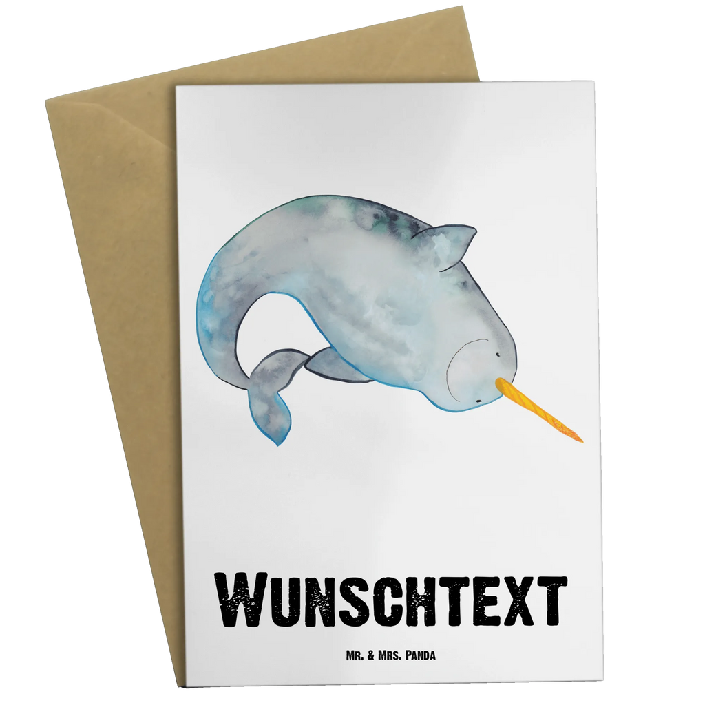 Personalisierte Grußkarte Narwal Personalisierte Glückwunschkarte, Grußkarte selbst gestalten, Personalisierte Einladungskarte, Personalisiertere Klappkarte, Grußkarte mit Namen, Personalisierte Grußkarte, Grußkarte mit persönlichen Nachrichten, Personalisierte Hochzeitskarte, Personalisierte Karte, Grußkarten personalisiert, Grußkarte als Geldgeschenk, Grußkarte selber drucken, Personalisierte Geburtstagskarte, Meerestiere, Meer, Urlaub, Narwal, Kinderzimmer, Wal, Putzen, aufräumen, Junggesellin, Hausfrau
