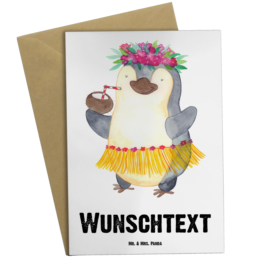Personalisierte Grußkarte Pinguin Kokosnuss Grußkarte als Geldgeschenk, Personalisiertere Klappkarte, Grußkarte mit Namen, Grußkarte selbst gestalten, Grußkarte selber drucken, Personalisierte Grußkarte, Personalisierte Glückwunschkarte, Grußkarten personalisiert, Personalisierte Geburtstagskarte, Personalisierte Einladungskarte, Grußkarte mit persönlichen Nachrichten, Personalisierte Karte, Personalisierte Hochzeitskarte, Pinguin, Pinguine, Urlaub, Aloha, Kokosnuss, Hawaii