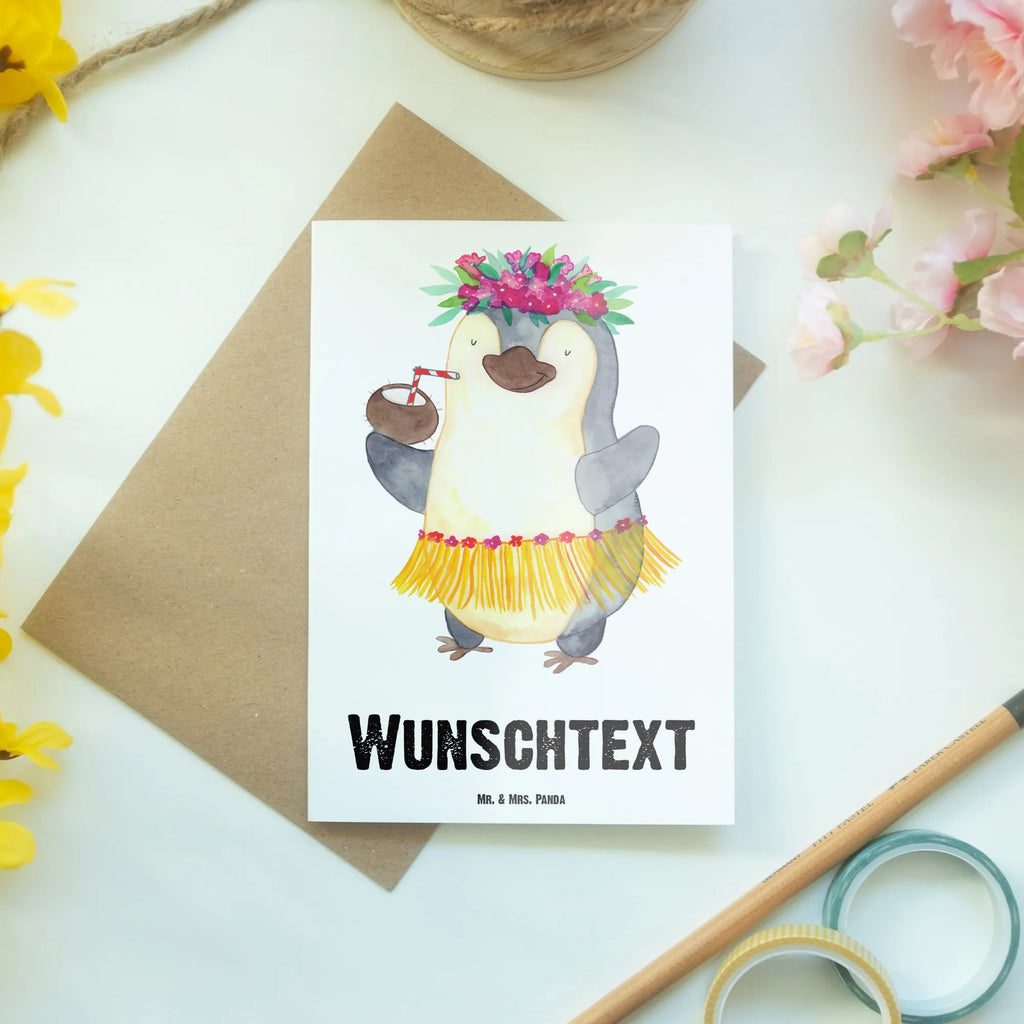 Personalisierte Grußkarte Pinguin Kokosnuss Grußkarte als Geldgeschenk, Personalisiertere Klappkarte, Grußkarte mit Namen, Grußkarte selbst gestalten, Grußkarte selber drucken, Personalisierte Grußkarte, Personalisierte Glückwunschkarte, Grußkarten personalisiert, Personalisierte Geburtstagskarte, Personalisierte Einladungskarte, Grußkarte mit persönlichen Nachrichten, Personalisierte Karte, Personalisierte Hochzeitskarte, Pinguin, Pinguine, Urlaub, Aloha, Kokosnuss, Hawaii