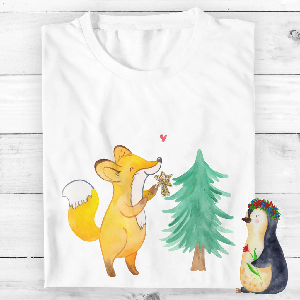Personalisiertes T-Shirt Fuchs  Weihnachtsbaum Wunschtext, T-Shirt Personalisiert, Bedrucken, T-Shirt mit Aufruck, T-Shirt mit Namen, Winter, Weihnachtsdeko, Weihnachten, Nikolaus, Advent, Heiligabend, Wintermotiv, Weihnachtsmann, Weihnachtstage, Schlittschuh, Weihnachtsdekoration, Weihnachtszeit, Fuchs