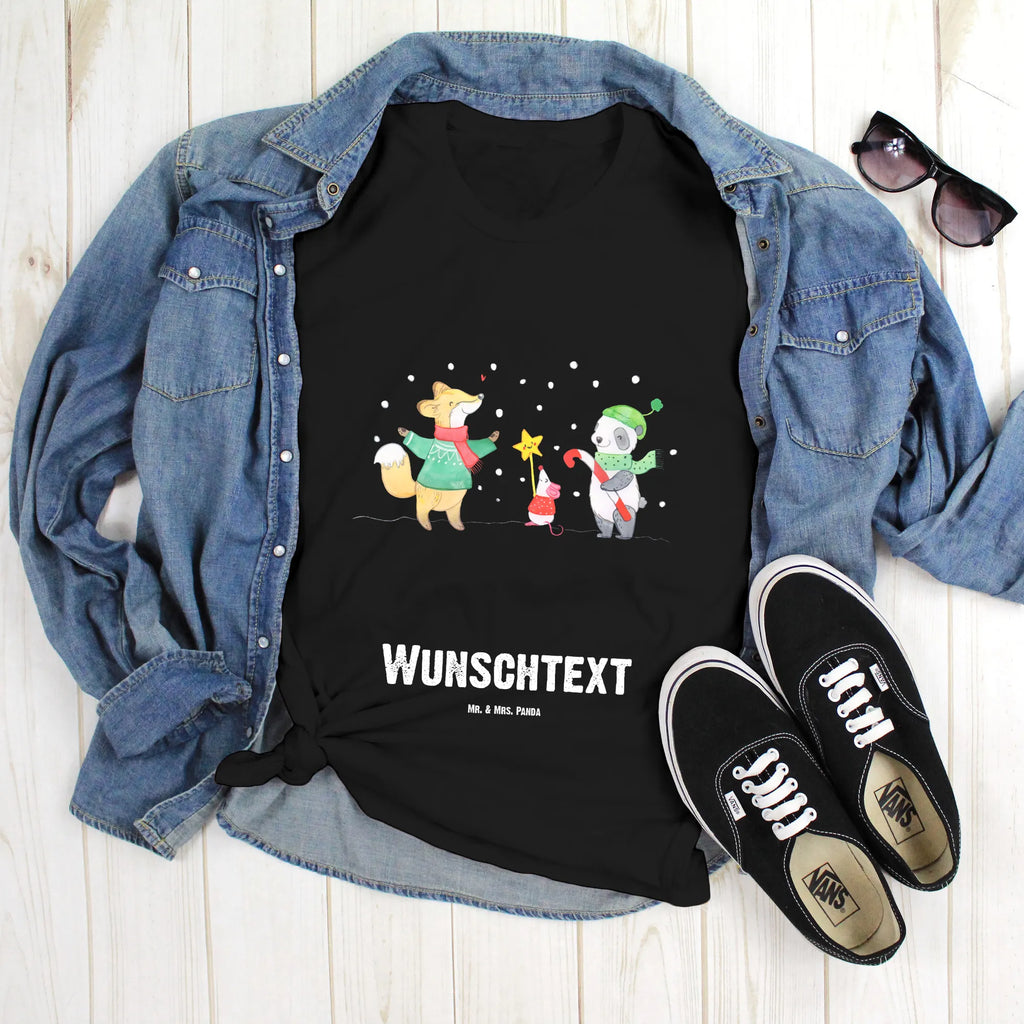 Personalised T-Shirt winter Christmas joy T-Shirt Personalisiert, Wunschtext, Bedrucken, T-Shirt mit Aufruck, T-Shirt mit Namen, Männer, Frauen, Winter, Weihnachten, Weihnachtsdeko, Nikolaus, Advent, Heiligabend, Wintermotiv, Tannenbaum, Weihnachtszeit, Weihnachtsmann, Fuchs, Weihnachtstage, Weihnachtsbaum