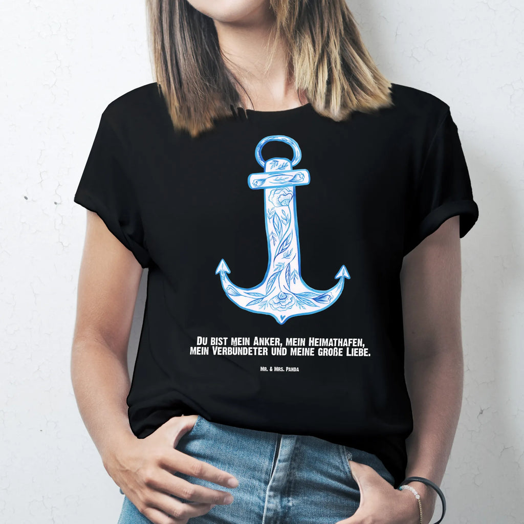 Personalised T-Shirt anchor Blue Frauen, Wunschtext, T-Shirt Personalisiert, T-Shirt mit Aufruck, T-Shirt mit Namen, Männer, Bedrucken, Tiermotive, Gute Laune, lustige Sprüche, Tiere