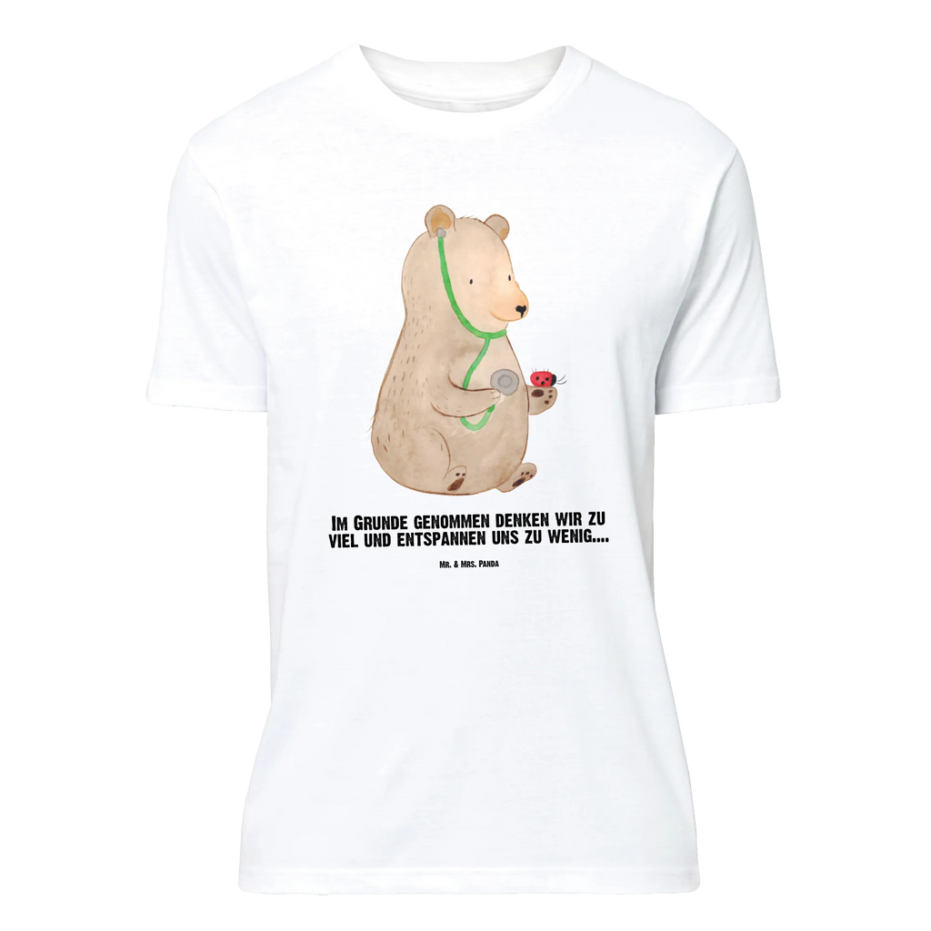 Personalisiertes T-Shirt Bär Arzt T-Shirt Personalisiert, Wunschtext, T-Shirt mit Namen, T-Shirt mit Aufruck, Bedrucken, Teddybär, Teddy, Bär, Arzt, Doktor, Ärztin, Professor, Professorin, Doktorin