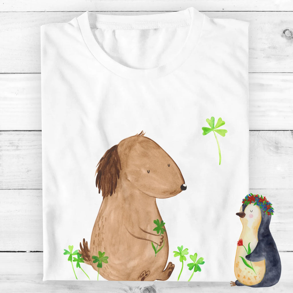 Personalised T-Shirt Dog shamrock T-Shirt mit Namen, T-Shirt mit Aufruck, Männer, Frauen, Wunschtext, Bedrucken, T-Shirt Personalisiert, Hundemotiv, Hund, Haustier, Tierliebhaber, Sprüche, Hunderasse, Hundebesitzer, Glück, Glücksbringer, Neuanfang, Tagträume, Kleeblatt, Motivation, Geschenk, Selbstliebe, Achtsamkeit