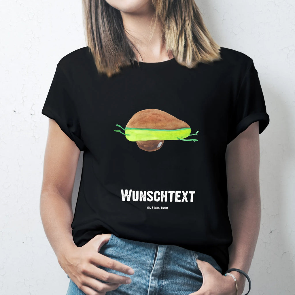 Personalised T-Shirt avocado yoga T-Shirt mit Namen, Bedrucken, T-Shirt Personalisiert, Wunschtext, T-Shirt mit Aufruck, Veggie, Vegan, Avocado, Gesund, Avocado Yoga Vegan