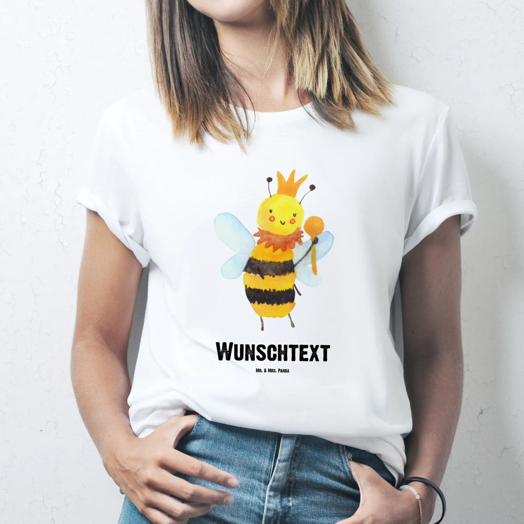 Personalisiertes T-Shirt Biene König Frauen, Wunschtext, T-Shirt mit Namen, T-Shirt Personalisiert, T-Shirt mit Aufruck, Bedrucken, Männer, Biene, Wespe, Hummel