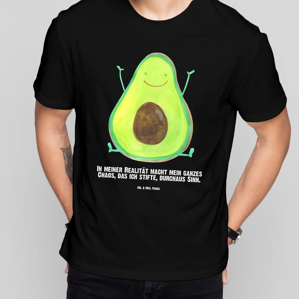 Personalisiertes T-Shirt Avocado Happy Bedrucken, T-Shirt mit Namen, Wunschtext, T-Shirt mit Aufruck, T-Shirt Personalisiert, Avocado, Veggie, Vegan, Gesund, Chaos