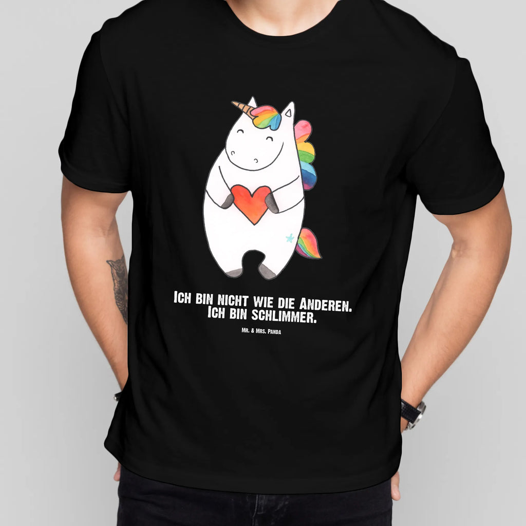 Personalisiertes T-Shirt Einhorn Herz T-Shirt mit Aufruck, Bedrucken, T-Shirt Personalisiert, Wunschtext, T-Shirt mit Namen, Einhorn Deko, Unicorn, Einhorn, Einhörner, Schlimm, Witzig, Bunt, böse, Lustig, Freundin, Anders, Herz