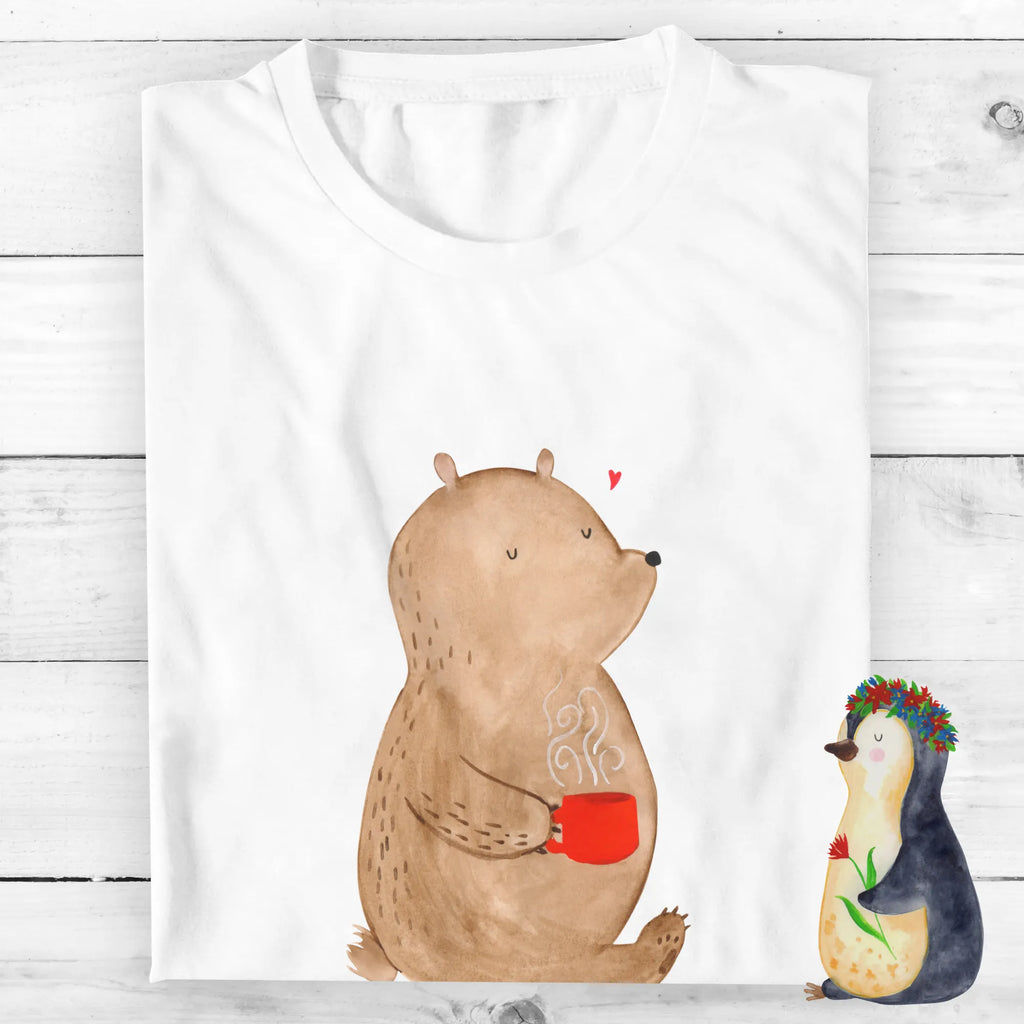 Personalised T-Shirt bear Coffee Wunschtext, T-Shirt mit Namen, T-Shirt Personalisiert, T-Shirt mit Aufruck, Bedrucken, Teddybär, Bär, Teddy, Welt Retten, Bären, Guten Morgen, Coffee, Kaffee, Welt Erobern, Motivation, Morgenroutine