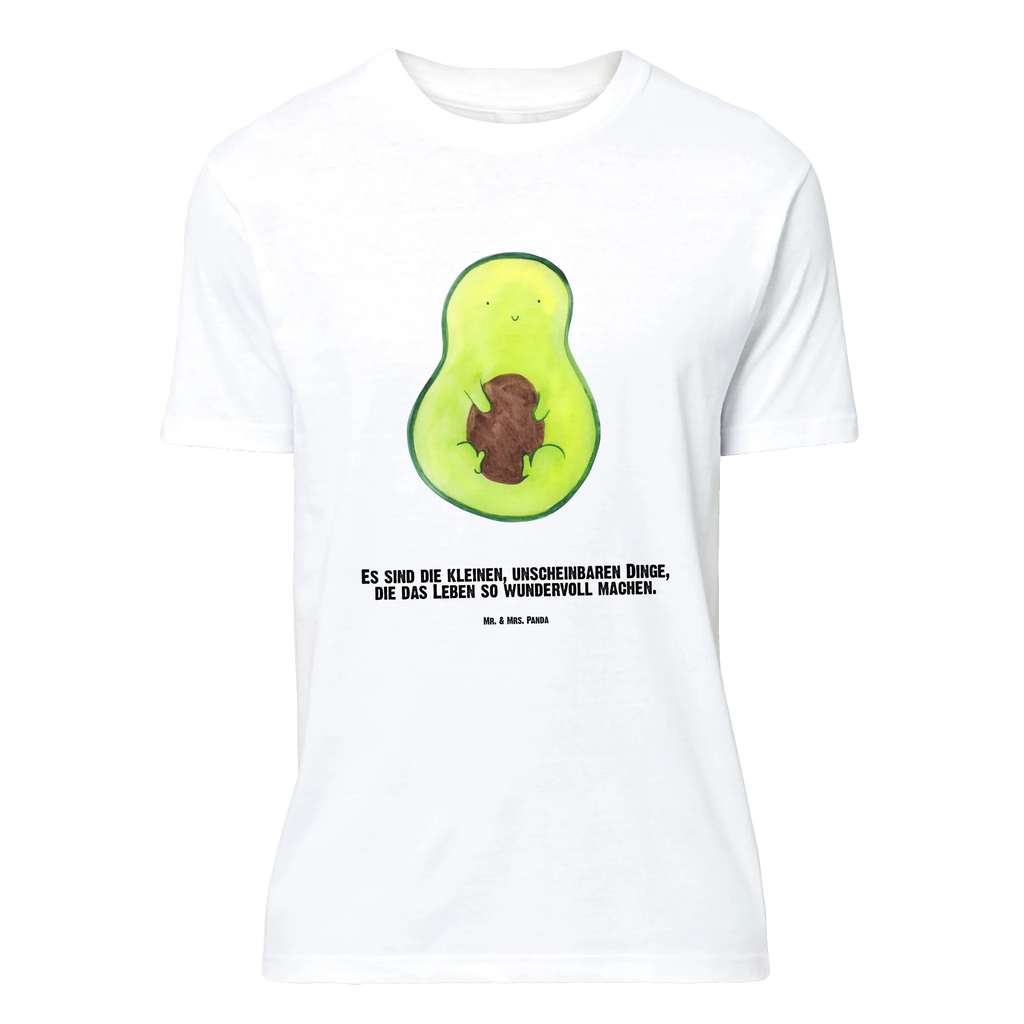 Personalisiertes T-Shirt Avocado mit Kern T-Shirt mit Aufruck, Bedrucken, T-Shirt mit Namen, T-Shirt Personalisiert, Wunschtext, Avocado, Veggie, Vegan, Gesund, Spruch Leben, Kern, Avocadokern, Pflanze, Avokado