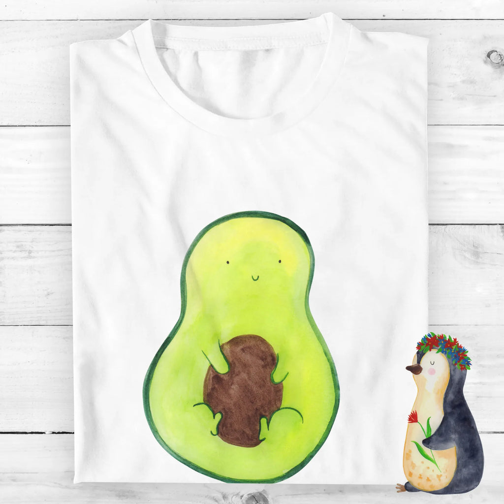Personalisiertes T-Shirt Avocado mit Kern T-Shirt mit Aufruck, Bedrucken, T-Shirt mit Namen, T-Shirt Personalisiert, Wunschtext, Avocado, Veggie, Vegan, Gesund, Spruch Leben, Kern, Avocadokern, Pflanze, Avokado