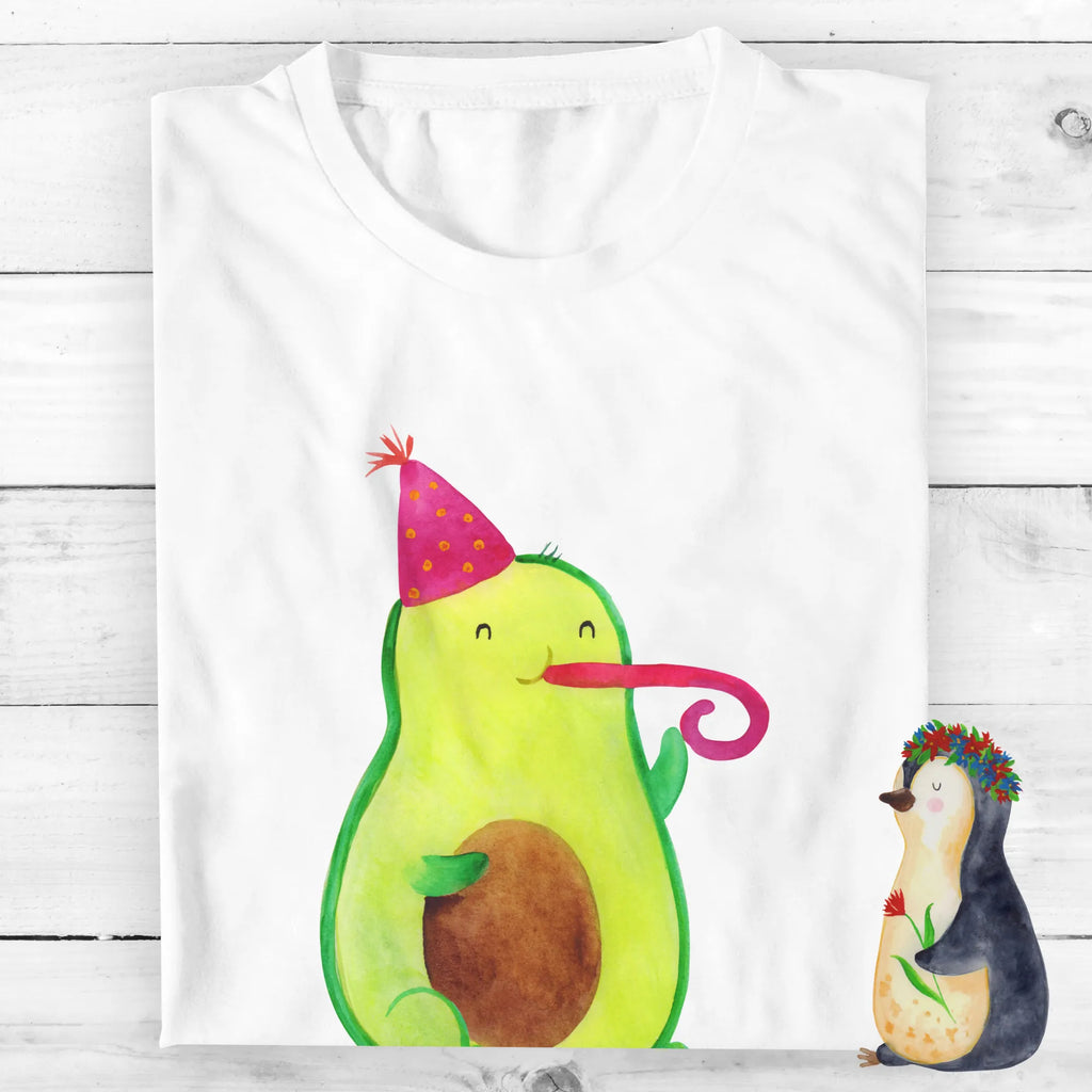 Personalised T-Shirt avocado Celebration T-Shirt mit Namen, T-Shirt mit Aufruck, T-Shirt Personalisiert, Bedrucken, Wunschtext, Frauen, Männer, Avocado, Veggie, Vegan, Gesund, Feierlichkeit, Party, Feier, Tröte, Gute Laune, Geburtstag, Fete