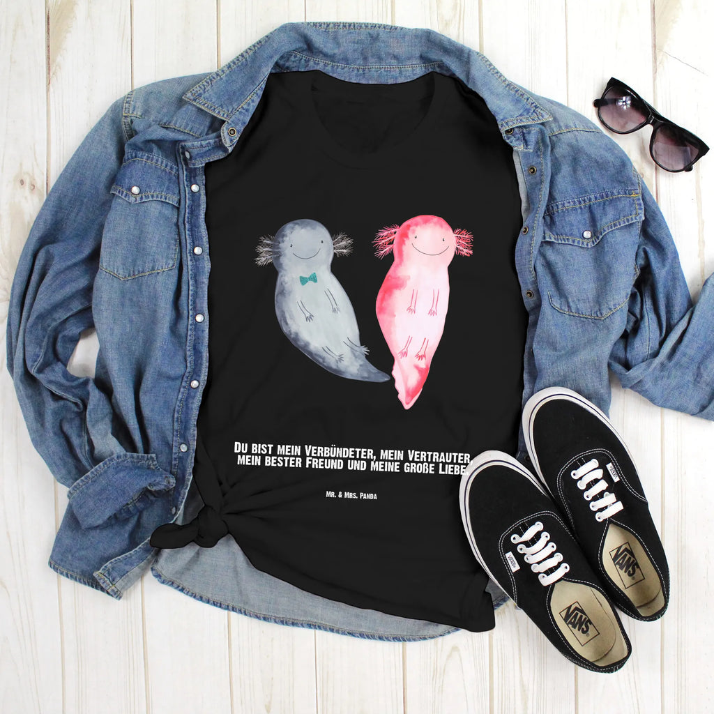 Personalisiertes T-Shirt Axolotl Axel+Lotte T-Shirt mit Aufruck, T-Shirt Personalisiert, Wunschtext, Bedrucken, T-Shirt mit Namen, Molch, Axolotl, Schwanzlurch, Axolot, Lurche, Valentinstag, Jahrestag, Ehemann, Freund, Liebesbeweis, Große Liebe, Liebe, Lurch, Verlobter