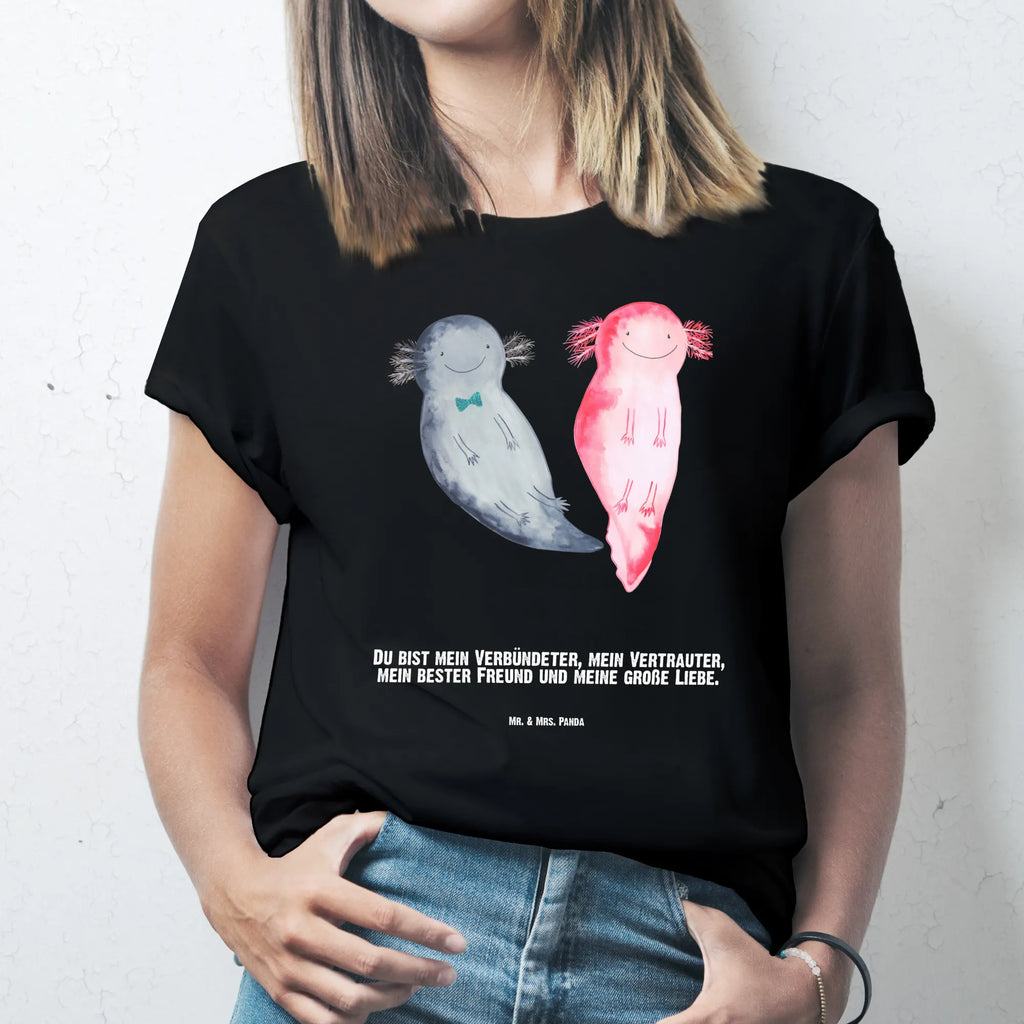 Personalisiertes T-Shirt Axolotl Axel+Lotte T-Shirt mit Aufruck, T-Shirt Personalisiert, Wunschtext, Bedrucken, T-Shirt mit Namen, Molch, Axolotl, Schwanzlurch, Axolot, Lurche, Valentinstag, Jahrestag, Ehemann, Freund, Liebesbeweis, Große Liebe, Liebe, Lurch, Verlobter