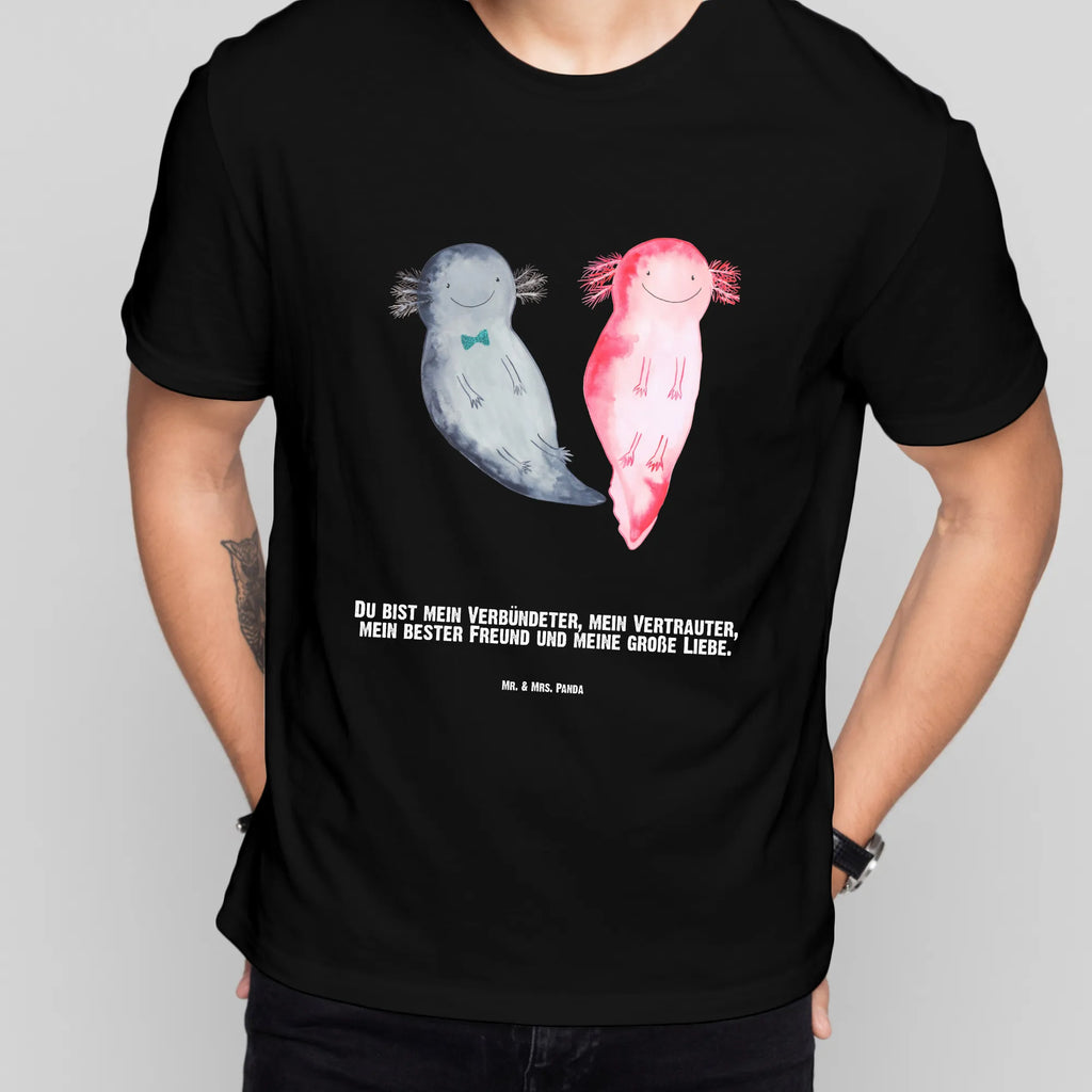 Personalisiertes T-Shirt Axolotl Axel+Lotte T-Shirt mit Aufruck, T-Shirt Personalisiert, Wunschtext, Bedrucken, T-Shirt mit Namen, Molch, Axolotl, Schwanzlurch, Axolot, Lurche, Valentinstag, Jahrestag, Ehemann, Freund, Liebesbeweis, Große Liebe, Liebe, Lurch, Verlobter