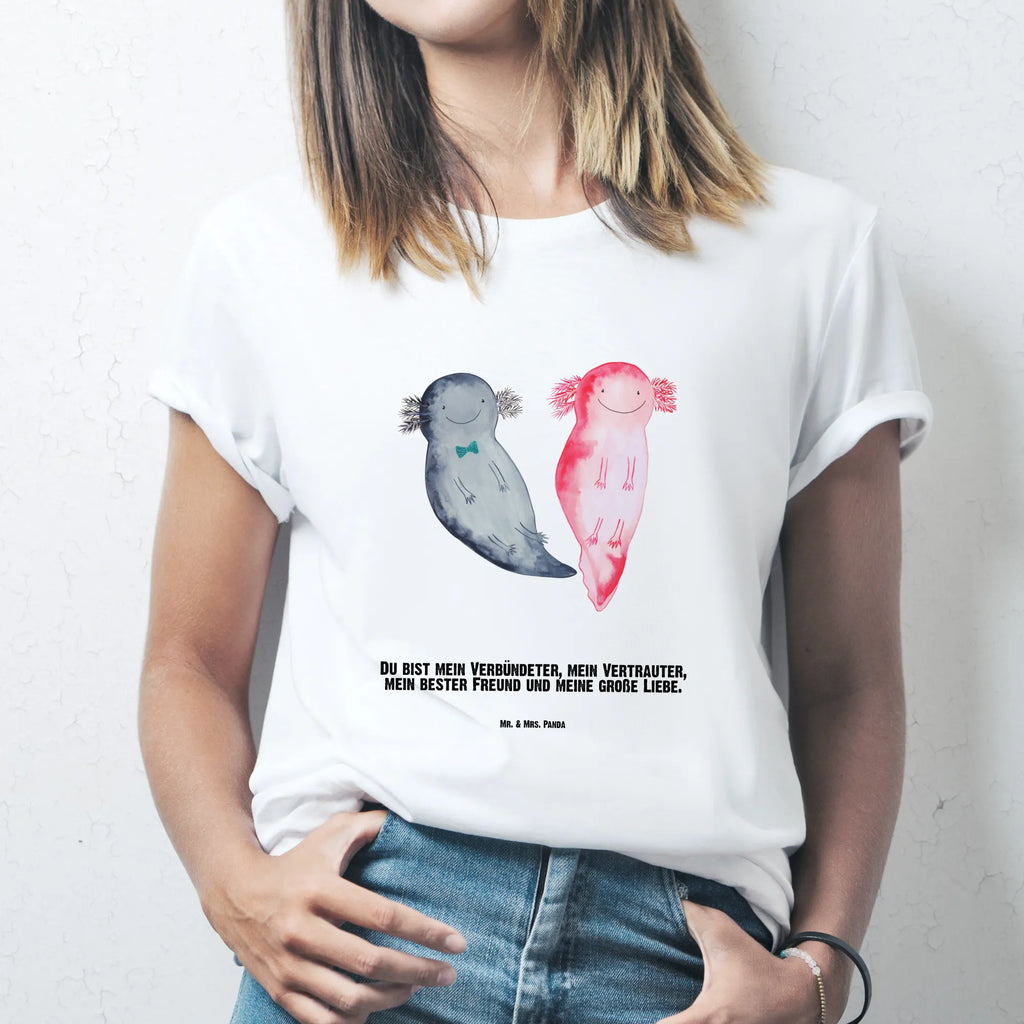 Personalisiertes T-Shirt Axolotl Axel+Lotte T-Shirt mit Aufruck, T-Shirt Personalisiert, Wunschtext, Bedrucken, T-Shirt mit Namen, Molch, Axolotl, Schwanzlurch, Axolot, Lurche, Valentinstag, Jahrestag, Ehemann, Freund, Liebesbeweis, Große Liebe, Liebe, Lurch, Verlobter