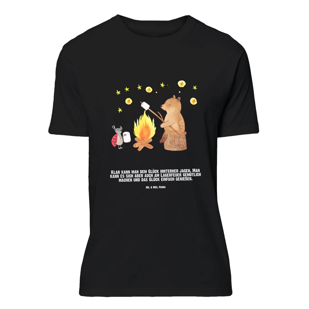 Personalisiertes T-Shirt Bär & Marienkäfer Lagerfeuer T-Shirt mit Namen, Wunschtext, T-Shirt mit Aufruck, T-Shirt Personalisiert, Bedrucken, Teddybär, Teddy, Bär, Lagerfeuer