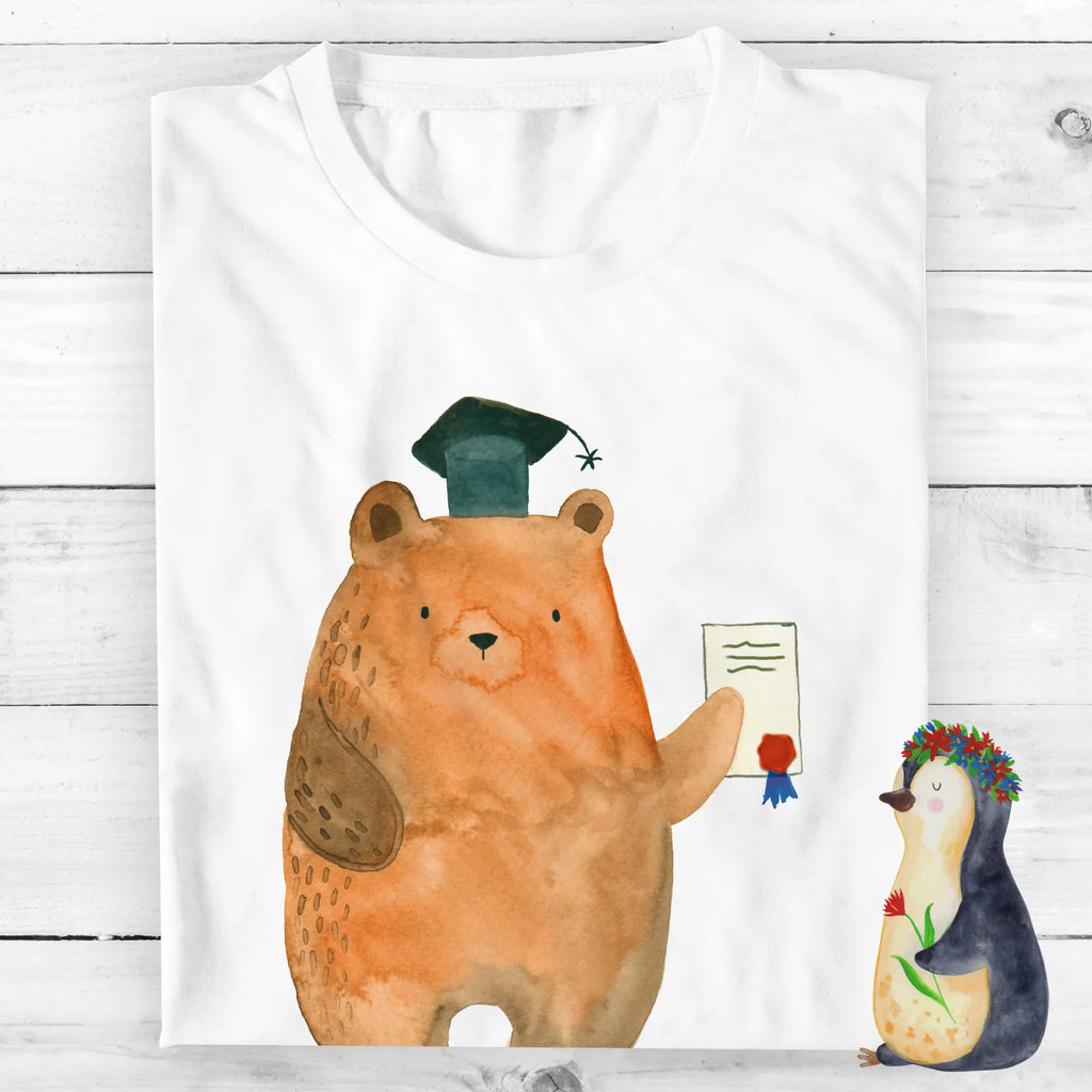 Personalisiertes T-Shirt Prüfungsbär Bedrucken, T-Shirt mit Namen, T-Shirt Personalisiert, T-Shirt mit Aufruck, Wunschtext, Teddybär, Bär, Teddy, Zeugnis, Abschluss, Prüfungen, Abitur, Abschlusszeugnis, Prüfung Bestanden