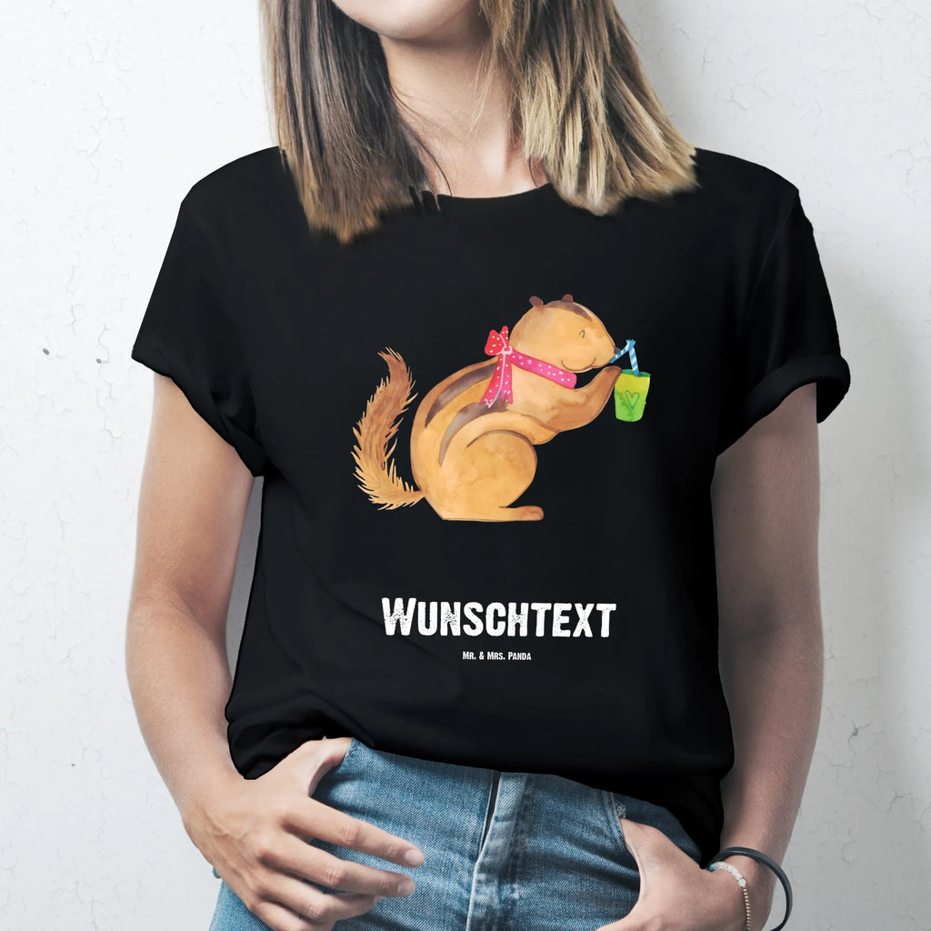Personalisiertes T-Shirt Eichhörnchen Smoothie Wunschtext, T-Shirt mit Aufruck, T-Shirt Personalisiert, Bedrucken, T-Shirt mit Namen, Gute Laune, Lustige Sprüche, Tiere, Tiermotive, Green Smoothies, Streifenhörnchen, Abnehmen, Diät, Eichhörnchen