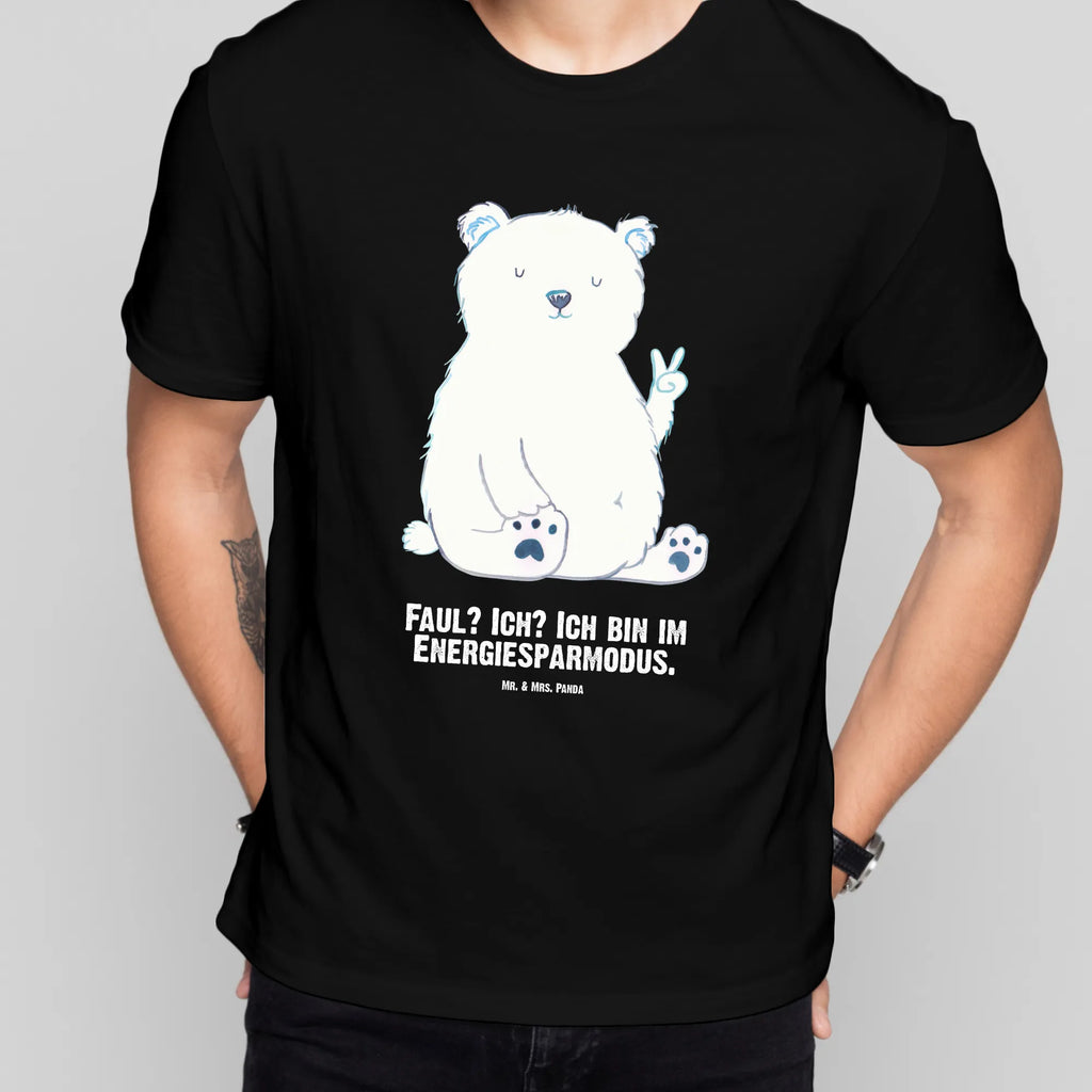 Personalised T-Shirt Icebear Lazy Männer, T-Shirt mit Aufruck, T-Shirt Personalisiert, Wunschtext, Frauen, T-Shirt mit Namen, Bedrucken, Bär, Teddy, Teddybär, Arbeit, Eisbär, Arbeitsplatz, Relaxen, Faul, Büro, Homeoffice, Entspannen, Bürojob, Nordpol