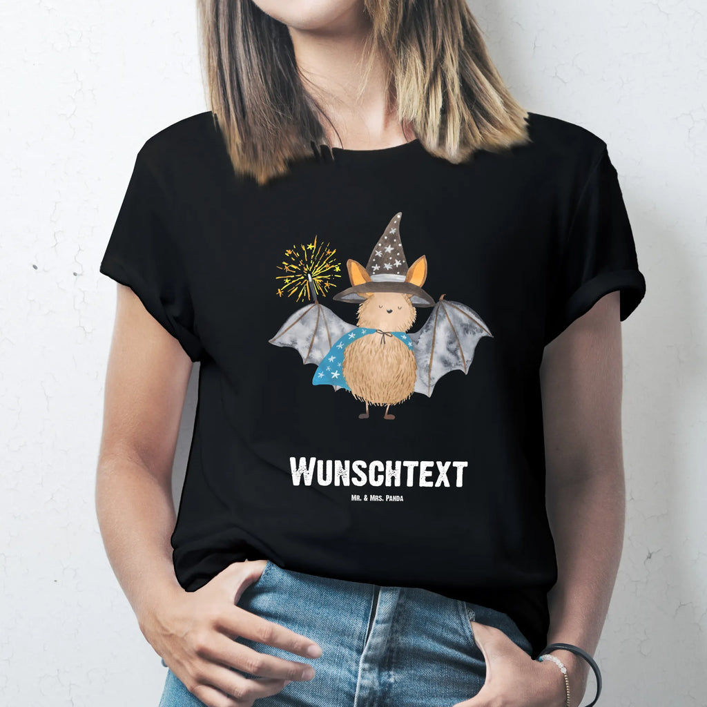 Rozmiar L Personalizowana koszulka Nietoperz czarodziej T-Shirt mit Aufruck, T-Shirt mit Namen, Männer, Bedrucken, Frauen, T-Shirt Personalisiert, Wunschtext, Tiermotive, Gute Laune, lustige Sprüche, Tiere, Zauberer, Fledermäuse, Magier, Fledermaus, reinsteigern