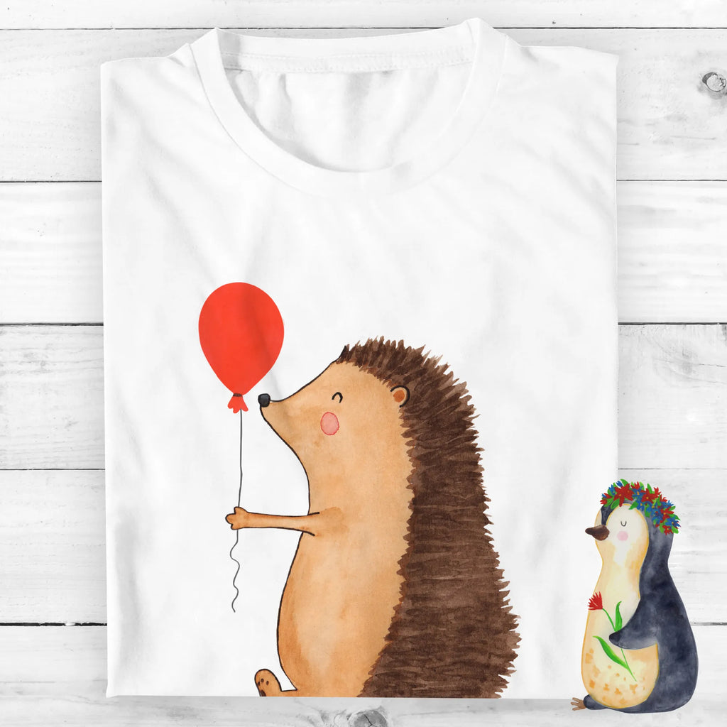 Rozmiar L Personalizowana koszulka jeż balon T-Shirt Personalisiert, T-Shirt mit Namen, Bedrucken, T-Shirt mit Aufruck, Wunschtext, Lustige Sprüche, Gute Laune, Tiere, Tiermotive, Geburtstagskind, Igel, Glückwunsch, Geburtstag, Herzlichen Glückwunsch, Ballon, Happy Birthday
