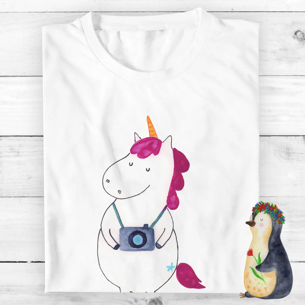 Personalised T-Shirt unicorn photographer T-Shirt Personalisiert, Wunschtext, T-Shirt mit Namen, Bedrucken, T-Shirt mit Aufruck, Einhorn Deko, Unicorn, Einhorn, Einhörner, Urlaub, Fotografie, Städtereise, Reisen, Weltenbummler, Kamera, Weltreise, Fotograf, Reise, Kurztrip, Tourist