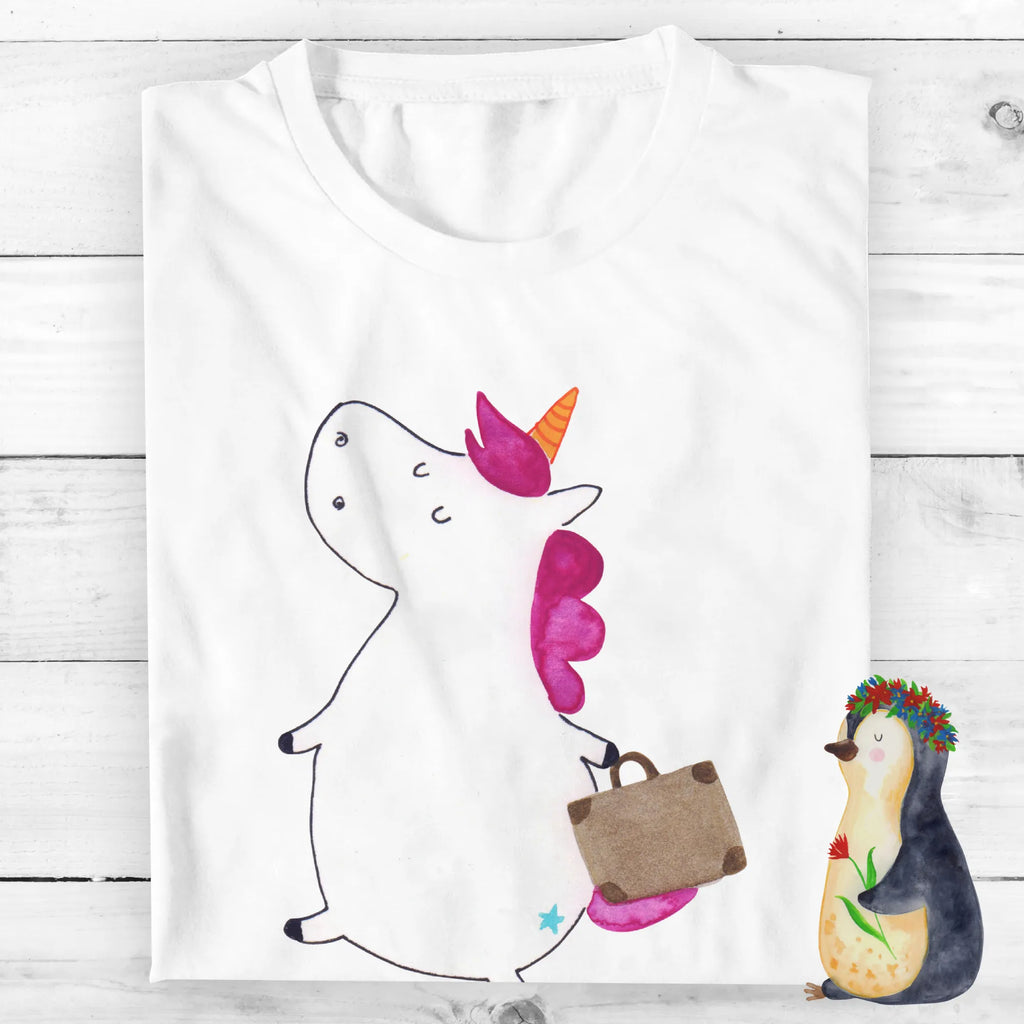 Rozmiar L Personalizowana koszulka Jednorożec walizka Bedrucken, T-Shirt mit Namen, T-Shirt Personalisiert, Wunschtext, T-Shirt mit Aufruck, Einhorn Deko, Unicorn, Einhorn, Einhörner, Erwachsen, Verreisen, Lustig, Kind, Abenteuer, Koffer, Witzig, Reise, Gepäck, Albern, Spaß