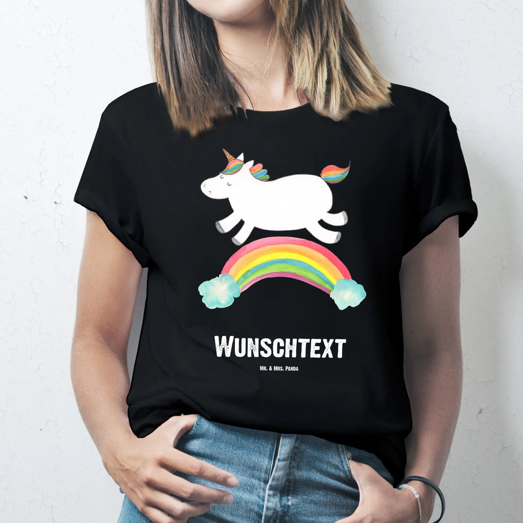 Personalisiertes T-Shirt Einhorn Regenbogen T-Shirt mit Aufruck, T-Shirt Personalisiert, T-Shirt mit Namen, Bedrucken, Wunschtext, Einhorn Deko, Unicorn, Einhorn, Einhörner, Glitzer, Regenbogen, Einhornpower, Einhornautobahn, Erwachsenwerden
