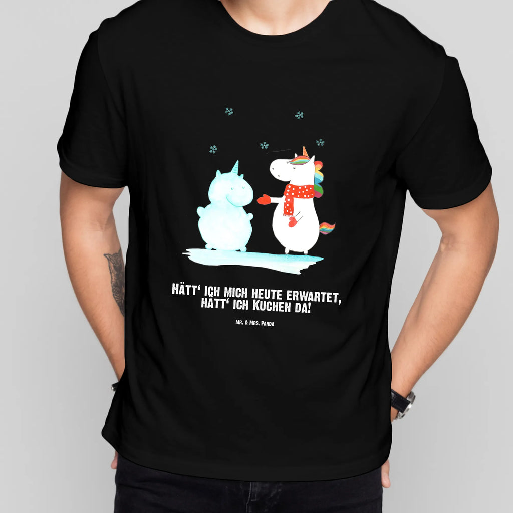 Rozmiar L Personalizowana koszulka jednorożec Bałwan T-Shirt mit Namen, Wunschtext, Bedrucken, T-Shirt mit Aufruck, T-Shirt Personalisiert, Einhorn Deko, Unicorn, Einhorn, Einhörner, Winter, Schneemann, X-Mas, Schnee, kalt, Handschuhe, Weihnachten, Mütze, Kuchen