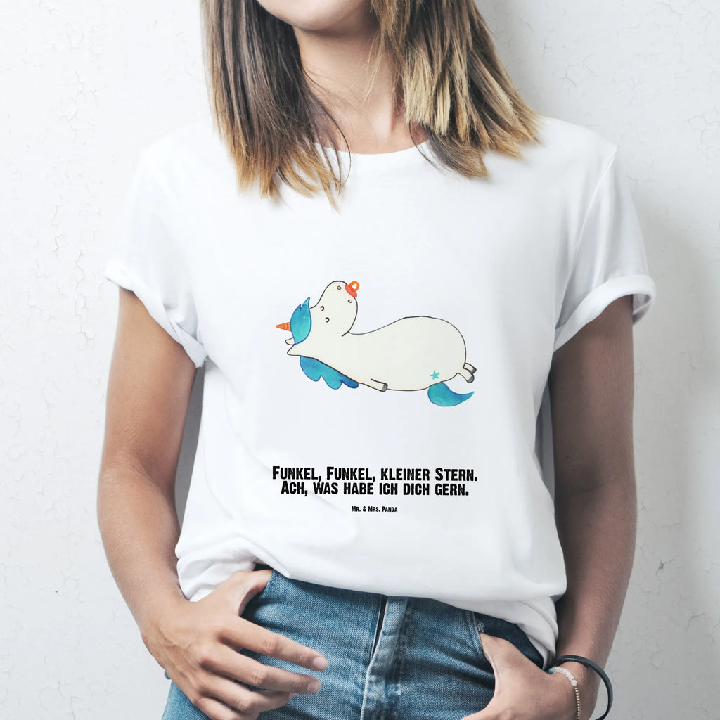 Rozmiar L Personalizowana koszulka Jednorożec smoczek T-Shirt mit Aufruck, T-Shirt mit Namen, Wunschtext, Bedrucken, T-Shirt Personalisiert, Einhorn Deko, Unicorn, Einhorn, Einhörner, Baby, Schnuller, Kleinkind, Geschenk Geburt, Mutter, Mama, Geburt, Säugling, Geburtstag