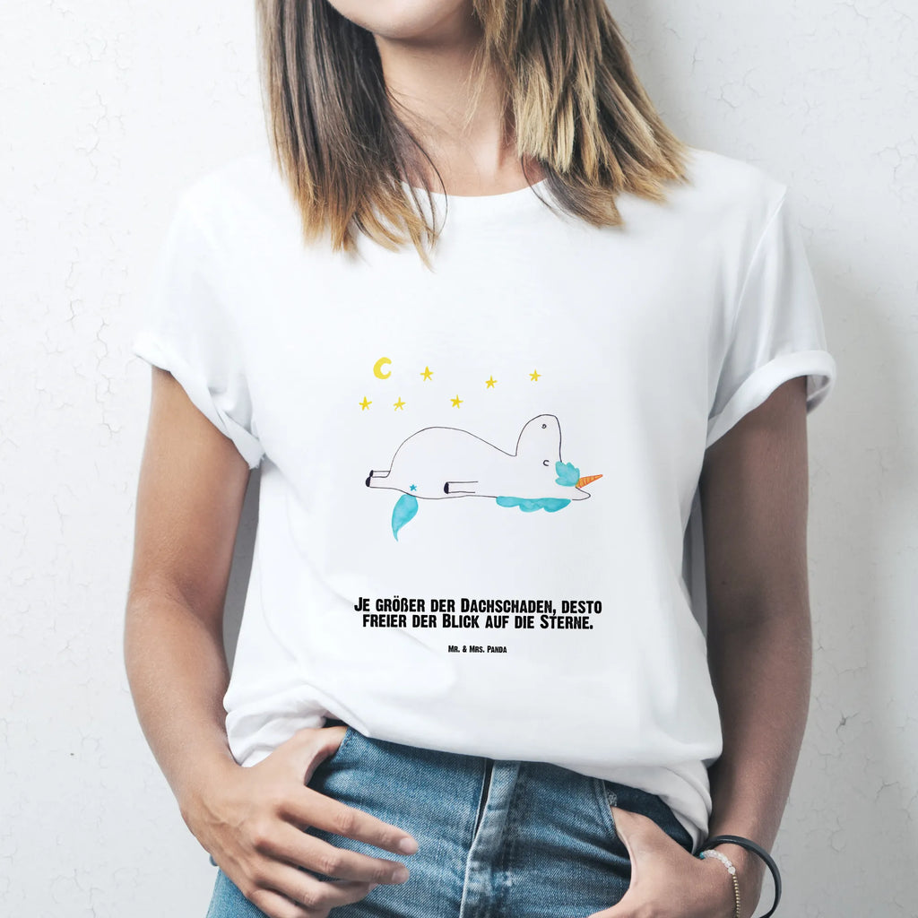 Rozmiar L Personalizowana koszulka Jednorożec gwiaździste niebo Bedrucken, Wunschtext, T-Shirt mit Aufruck, T-Shirt mit Namen, T-Shirt Personalisiert, Einhorn Deko, Unicorn, Einhorn, Einhörner, Verrückt, Sterne, Sternenhimmel, Dachschaden