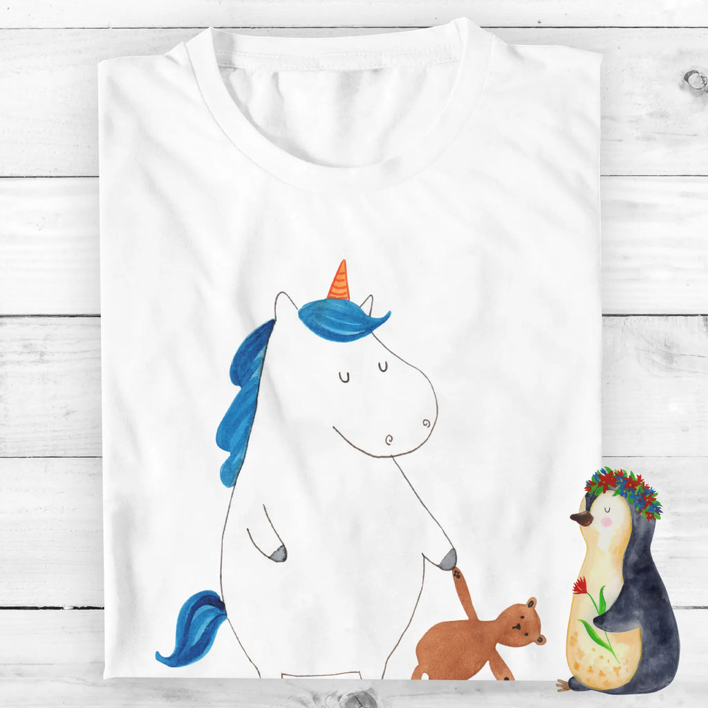 Rozmiar L Personalizowana koszulka Jednorożec Miś Wunschtext, Bedrucken, T-Shirt Personalisiert, T-Shirt mit Aufruck, T-Shirt mit Namen, Einhorn Deko, Unicorn, Einhorn, Einhörner, Freundin, Singleleben, Single, Bett, Gute Nacht, schlafen, Träumen