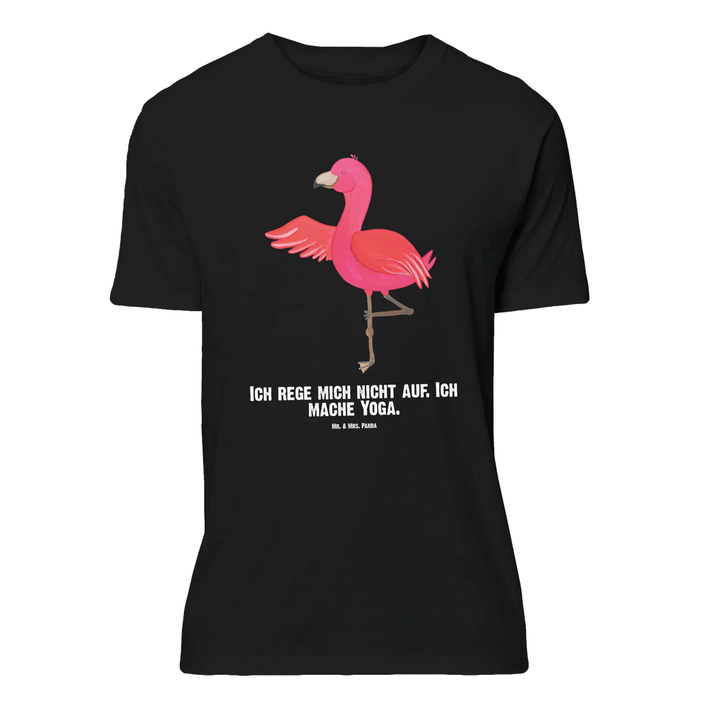 Personalised T-Shirt flamingo yoga Wunschtext, T-Shirt mit Aufruck, T-Shirt Personalisiert, T-Shirt mit Namen, Bedrucken, Flamingo, Aufregen, Yoga, Achtsamkeit, Entspannung, Namaste, Tiefenentspannung, Yoga-Übung, Vogel, Ärger