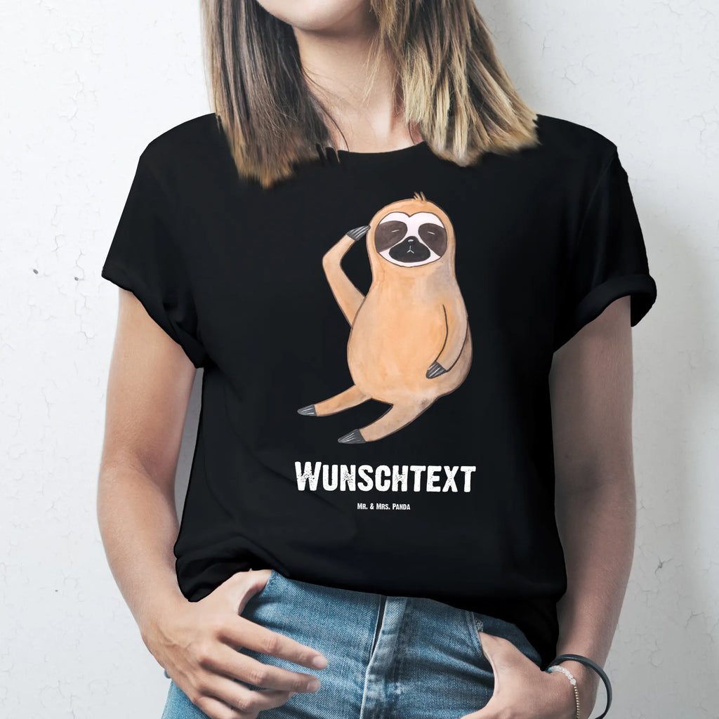 Personalisiertes T-Shirt Faultier Vogel zeigen T-Shirt mit Namen, Bedrucken, T-Shirt Personalisiert, Wunschtext, T-Shirt mit Aufruck, Faultier, Faultier Geschenk, Faultier Deko, Vogel, Der Frühe Vogel, Früher Vogel, Faultierwelt, Spinner, Frühaufsteher, Faultiere, faul, Lieblingstier, Morgenmuffel