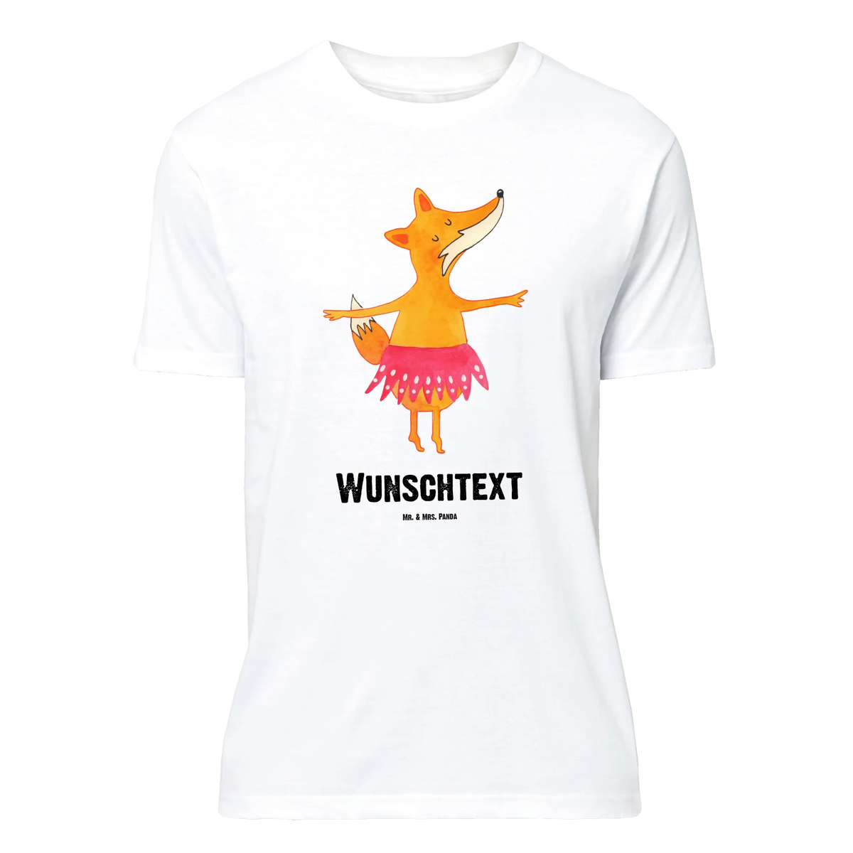 Personalised T-Shirt Fox ballerina forest wildlife, clever as a fox, animal lover, foxes, ballet, dancer, dancing, vixen, birthday, fox saying, invitation