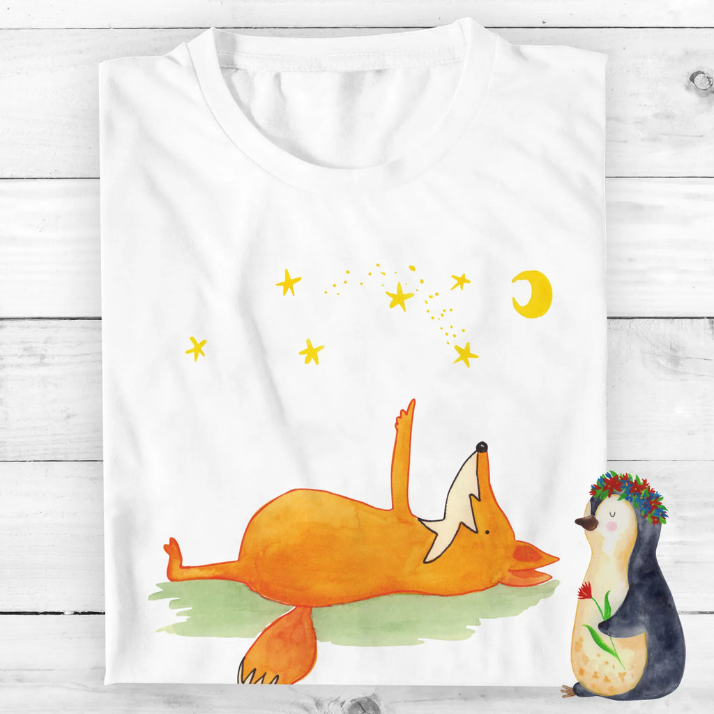 Rozmiar L Personalizowana koszulka lis Gwiazdy Wunschtext, T-Shirt mit Aufruck, T-Shirt mit Namen, Bedrucken, T-Shirt Personalisiert, Fuchs, Spruch schön, Tröstende Worte, Romantik, Always Look On The Bright Side Of Life, Füchse, Spruch Positiv